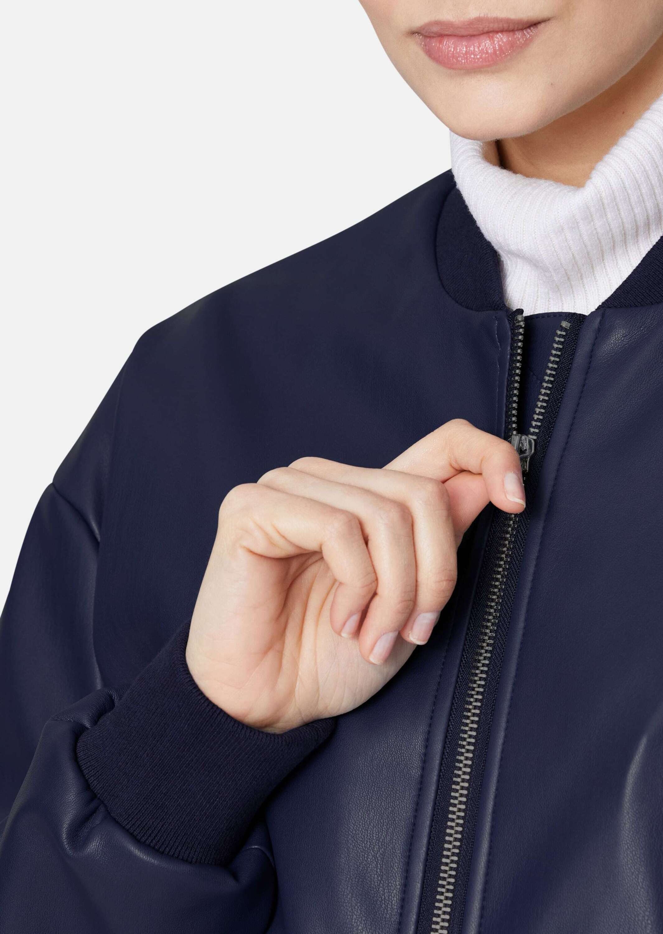 MADELEINE Outdoorjacke »Jacke Bomberjacke in cooler Leder-Optik«