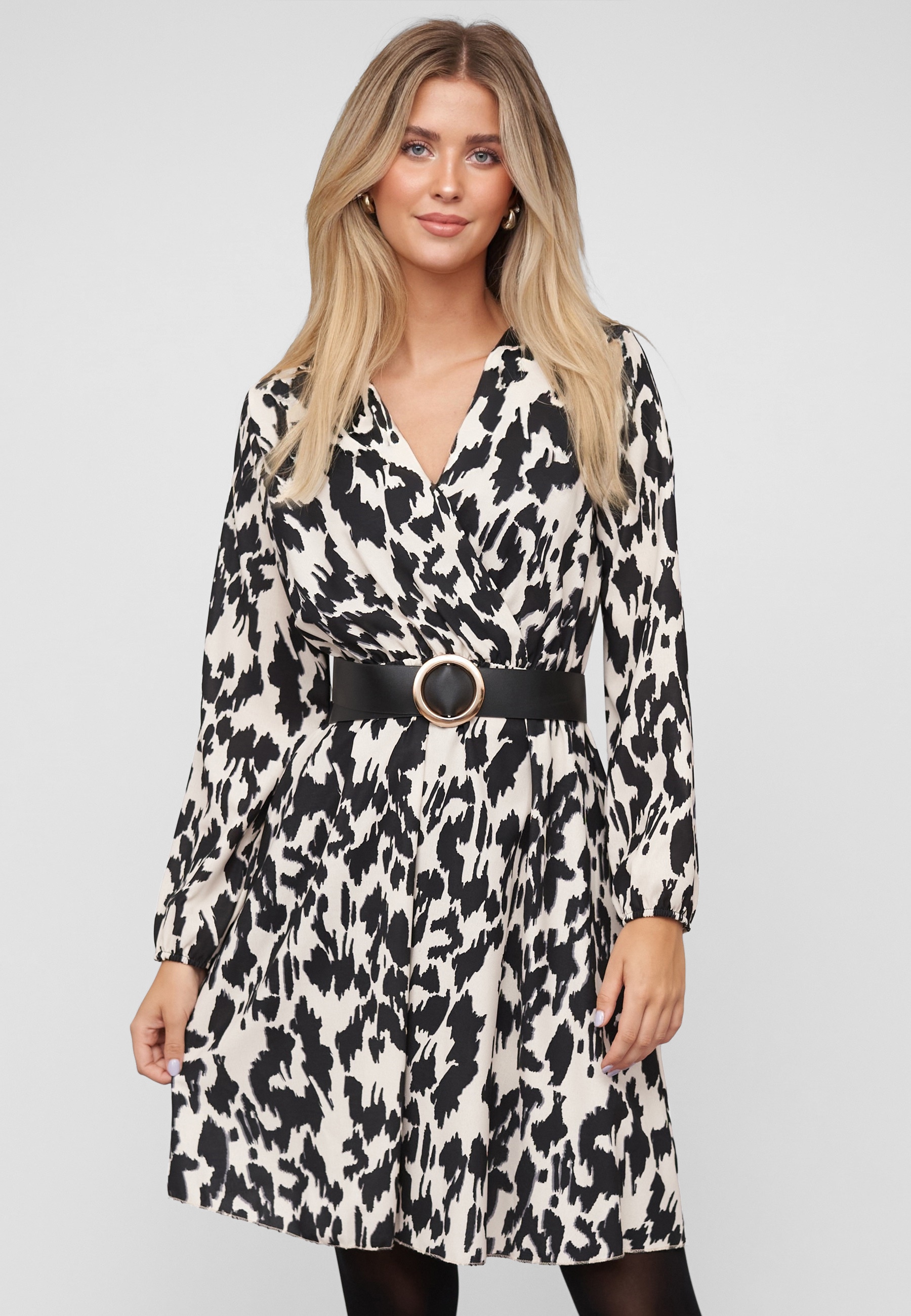 CLOUD 5IVE Shirtkleid »CLOUD 5IVE Longsleeve Dress with belt« 1 tlg.
