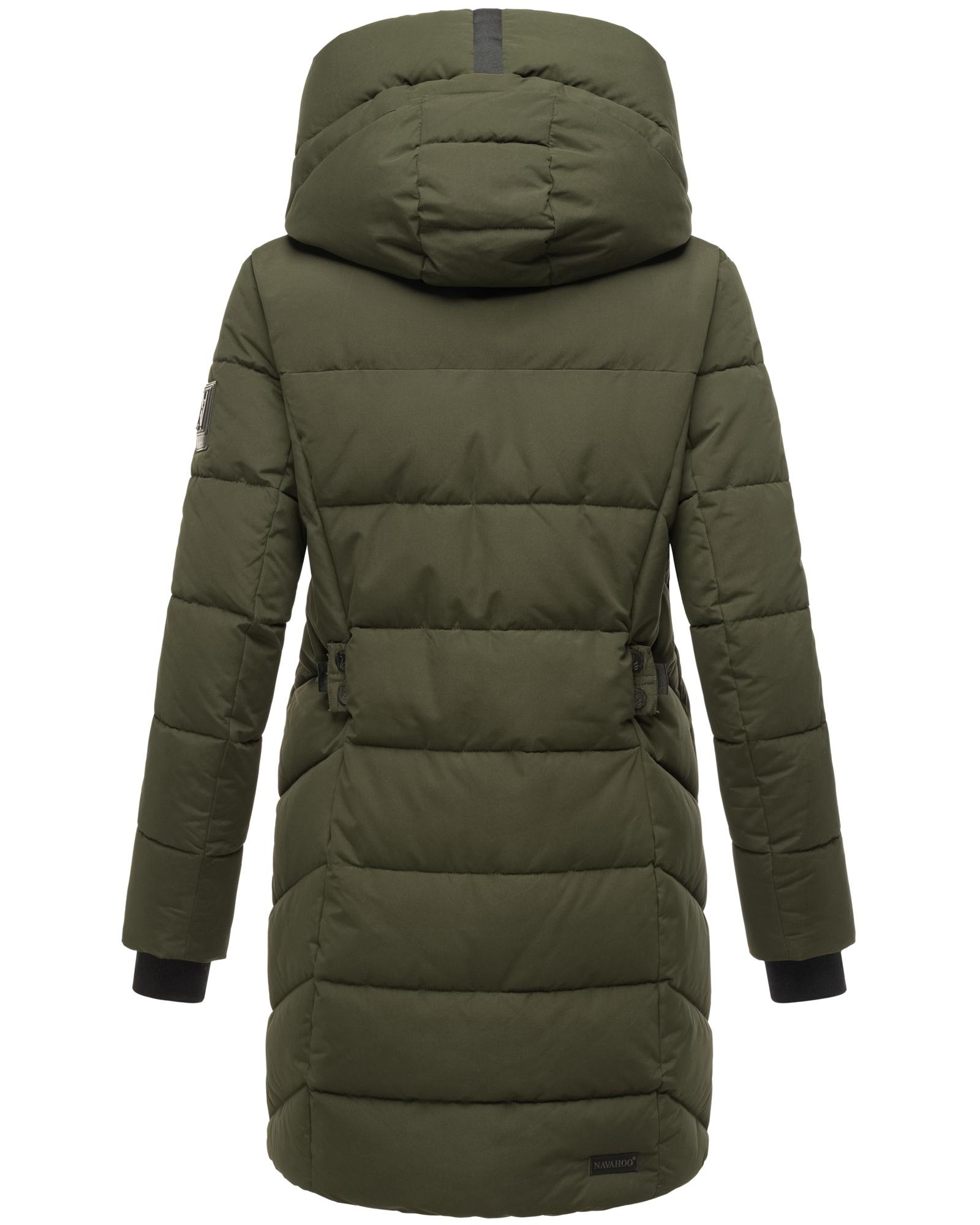 Thumbnail - Navahoo Steppmantel "Knutschilein", Stylischer Damenmantel mit abnehmbarem Fleece-Kragen