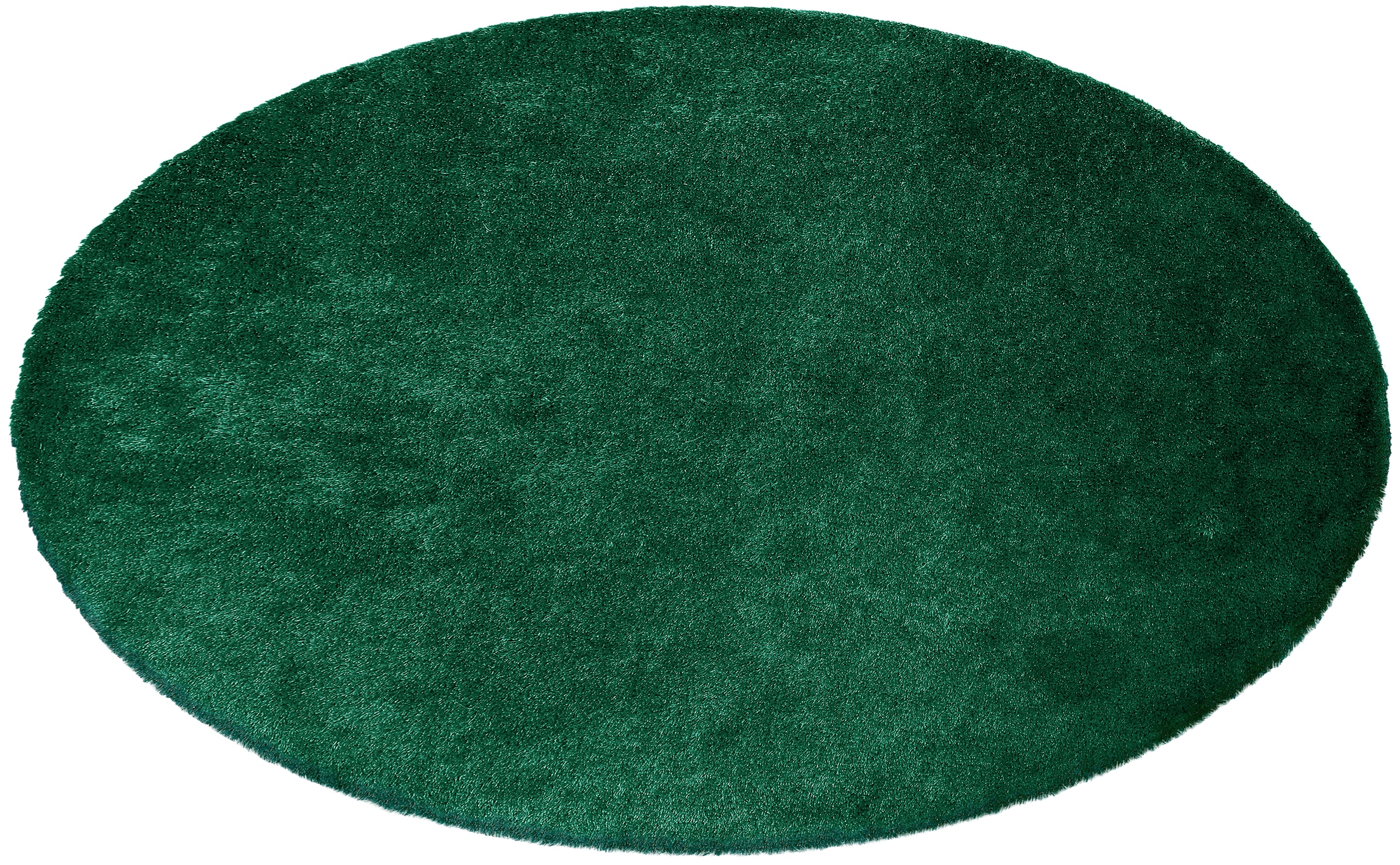 Bruno Banani Hochflor-Teppich »Dana Teppich, Kundenliebling«, rund, 30 mm Höhe, unifarben, Mikrofaser Teppiche, Wohnzimmer, Schlafzimmer, Esszimmer
