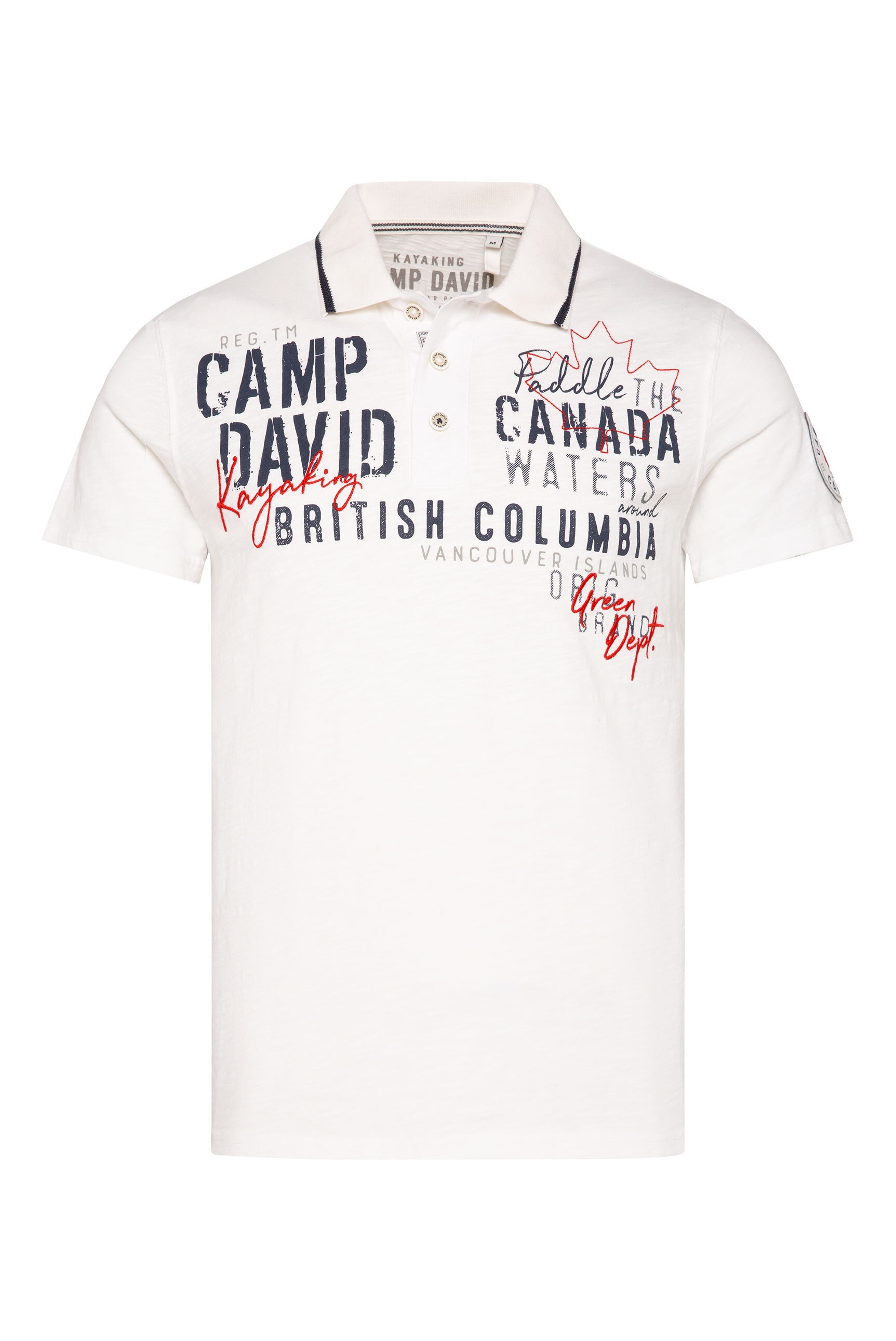 CAMP DAVID Poloshirt, aus Baumwolle