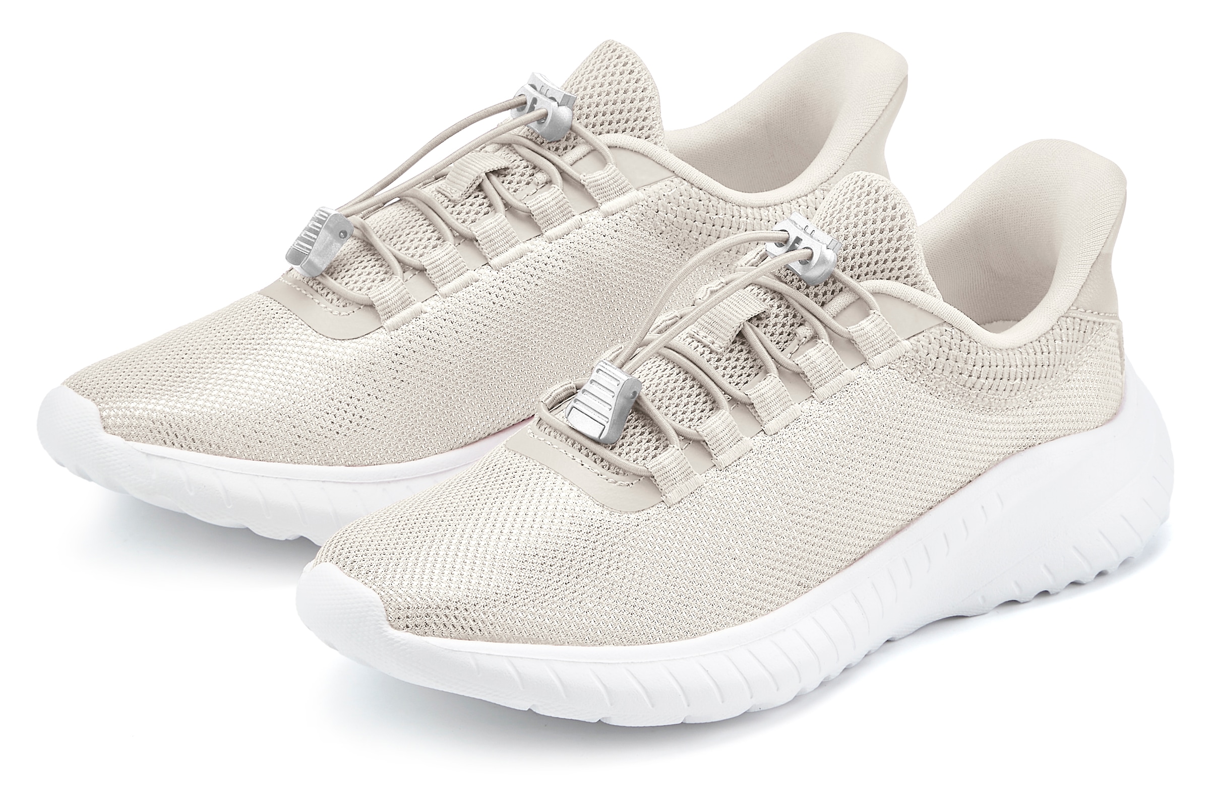 LASCANA Sneaker mit leichtem Metallic-Effekt
