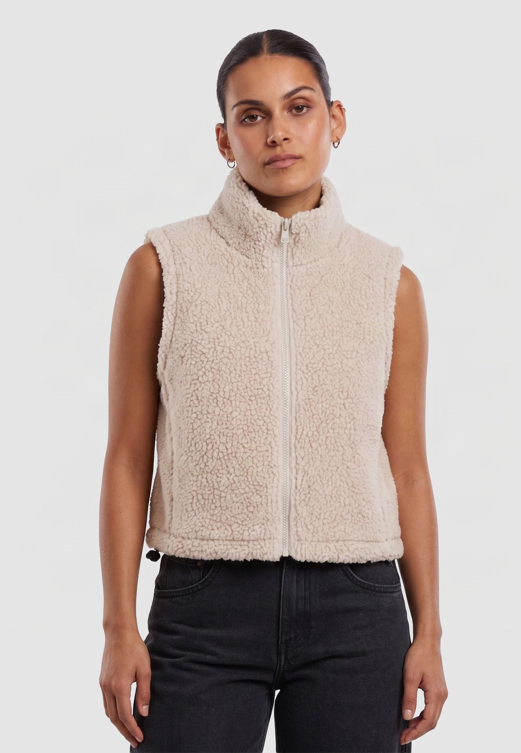 URBAN CLASSICS Steppweste »Urban Classics Ladies Short Sherpa Vest«