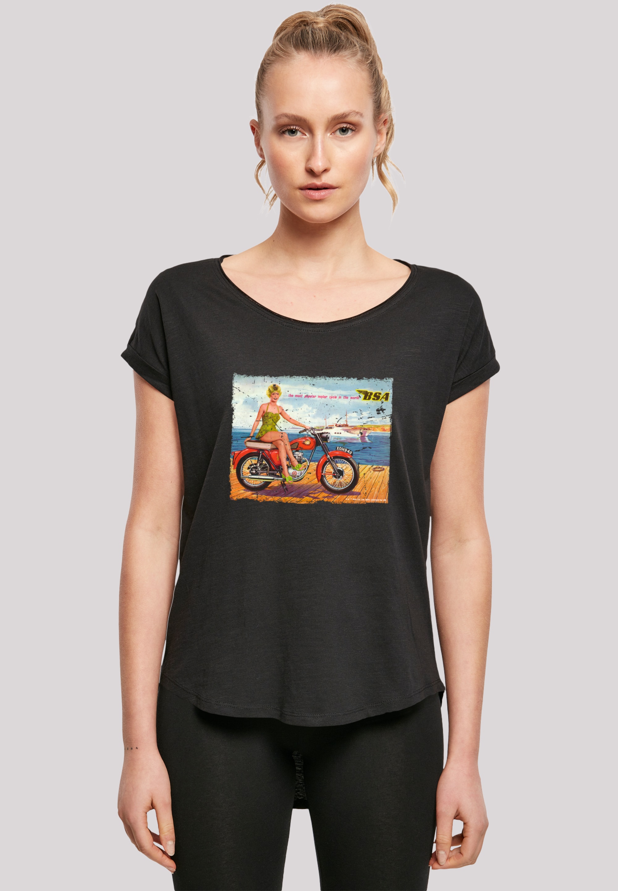 F4NT4STIC T-Shirt "BSA C15 Star 1962 Motorcycle Dockside Ad", Premium Quali günstig online kaufen