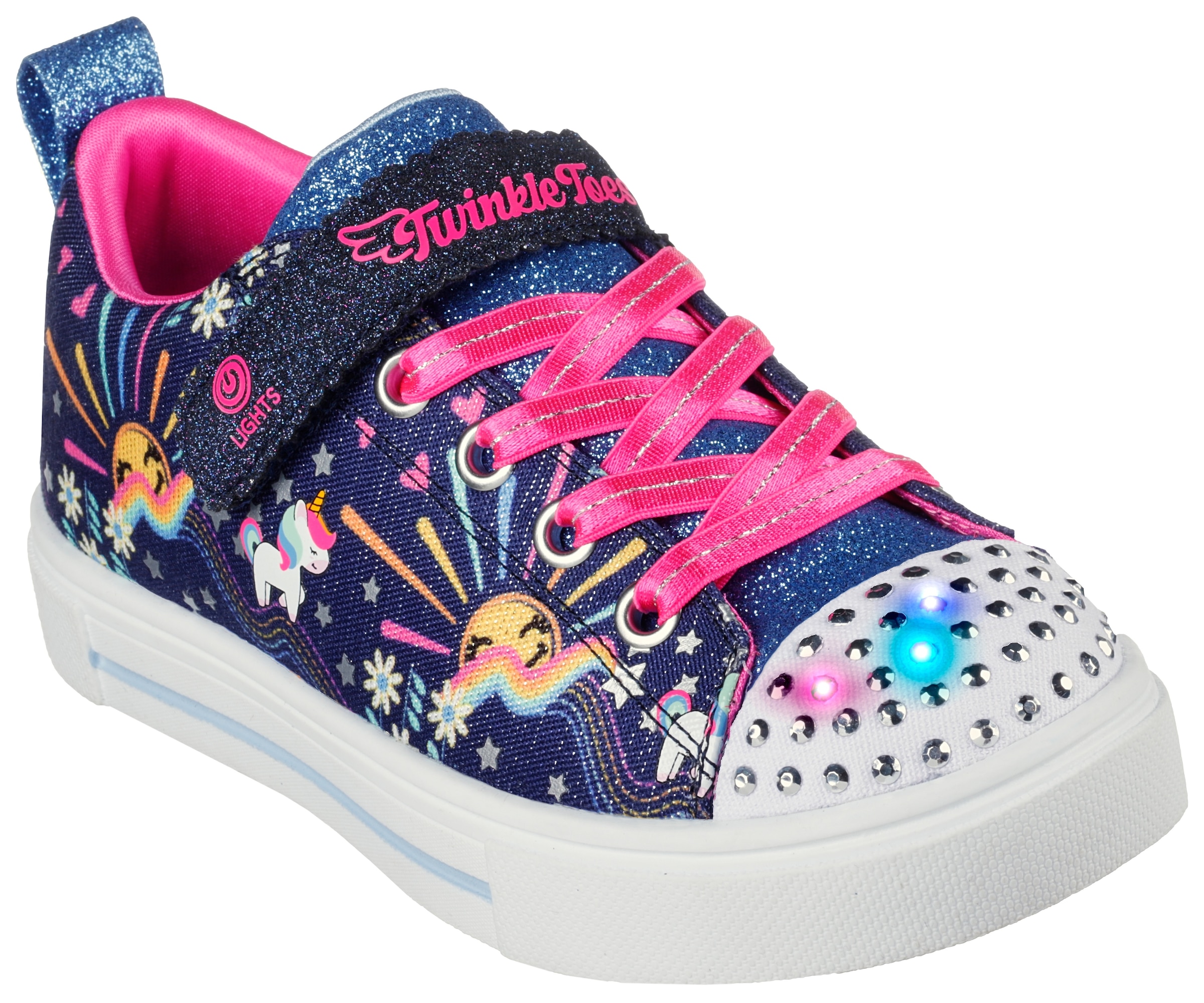 Sneaker »TWINKLE SPARKS-UNICORN SUNSHINE«, mit leuchtender Schuhspitze, Freizeitschuh,...