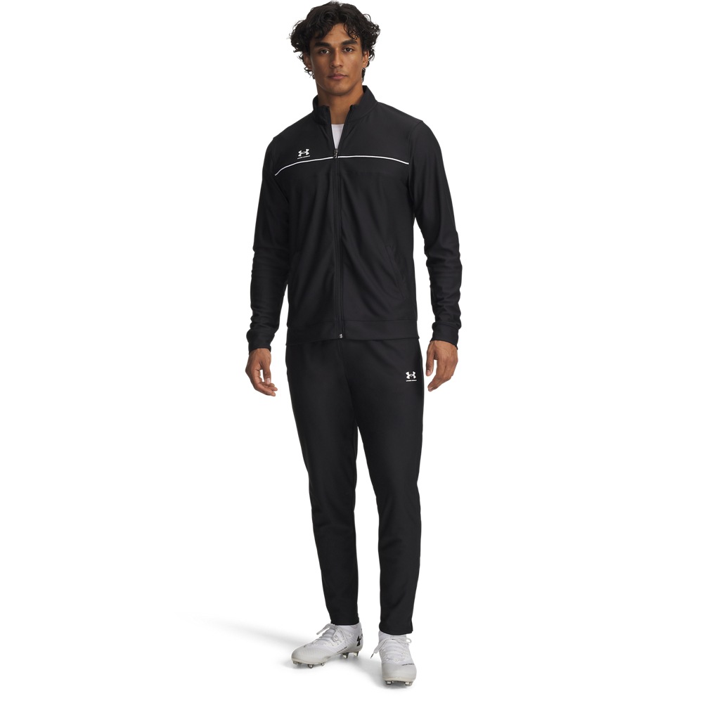 UNDER ARMOUR Herren Trainingsanzug "UA M CHALLENGER TRACKSUIT"schwarz,, weiß, Gr. M, Obermaterial: 100% Polyester, Sportanzüge, für Sport und