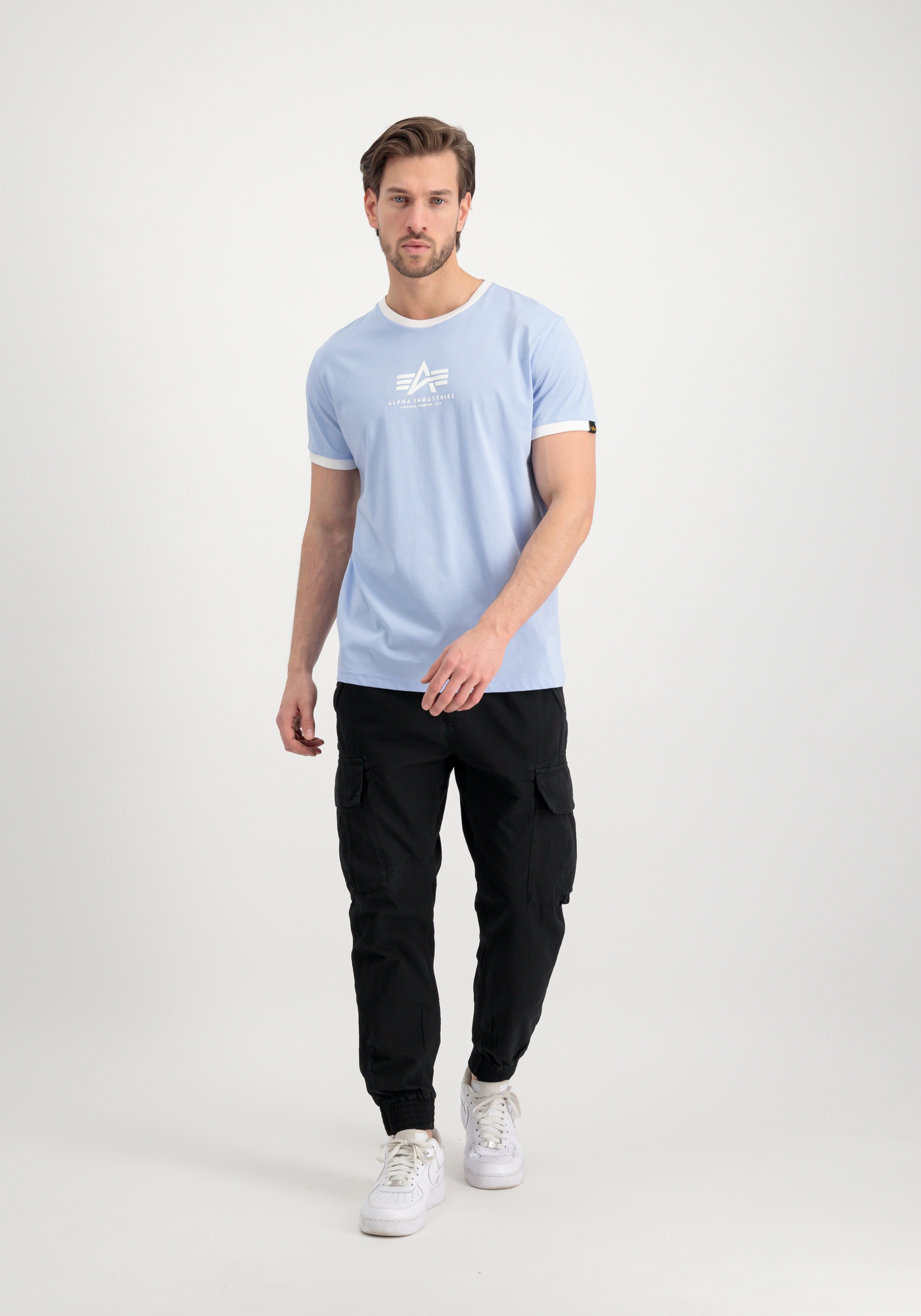 Alpha Industries T-Shirt »Alpha Industries T ML« Men T-Shirts BAUR & Basic | kaufen Polos Contrast - ▷