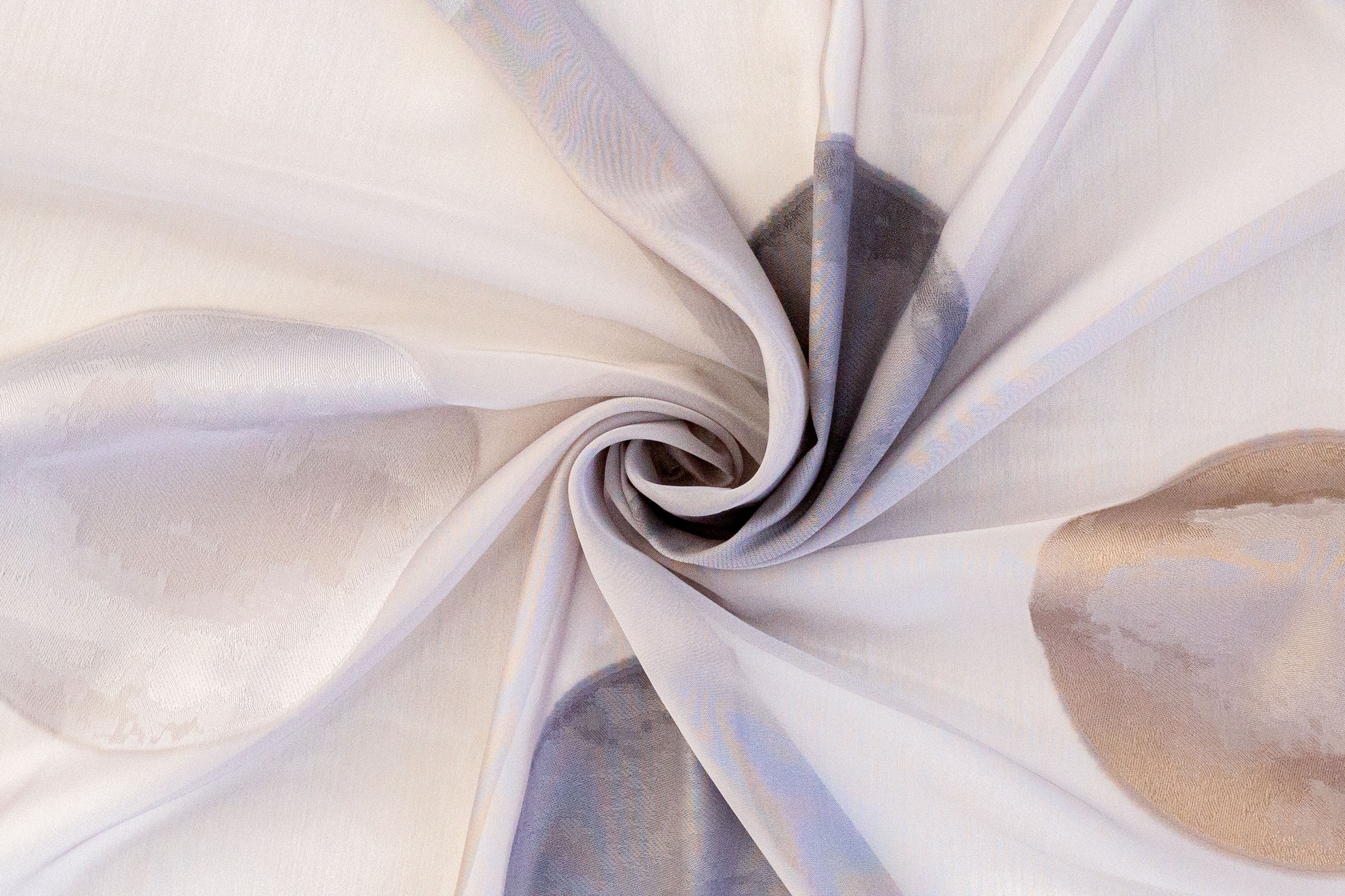 HOMING Vorhang »Kaleo«, weiß/grau Schlaufen Vorhang kaufen verdeckten (1 Kaleo mit 140x245cm | BAUR St.)