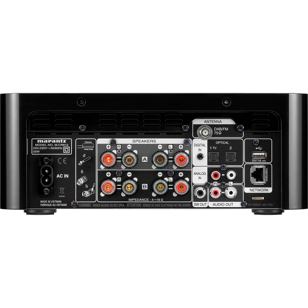 Marantz Netzwerk-Receiver »M-CR612«, 2.0, (Bluetooth-WLAN-LAN (Ethernet)