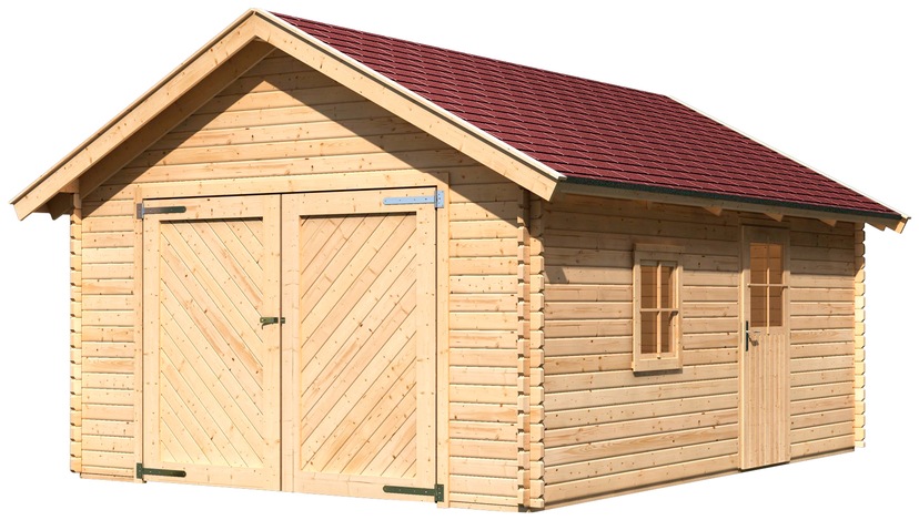 Palmako Garage »Andre«, BxTxH: 712x785x357 cm, ohne Tor, natur günstig |  BAUR