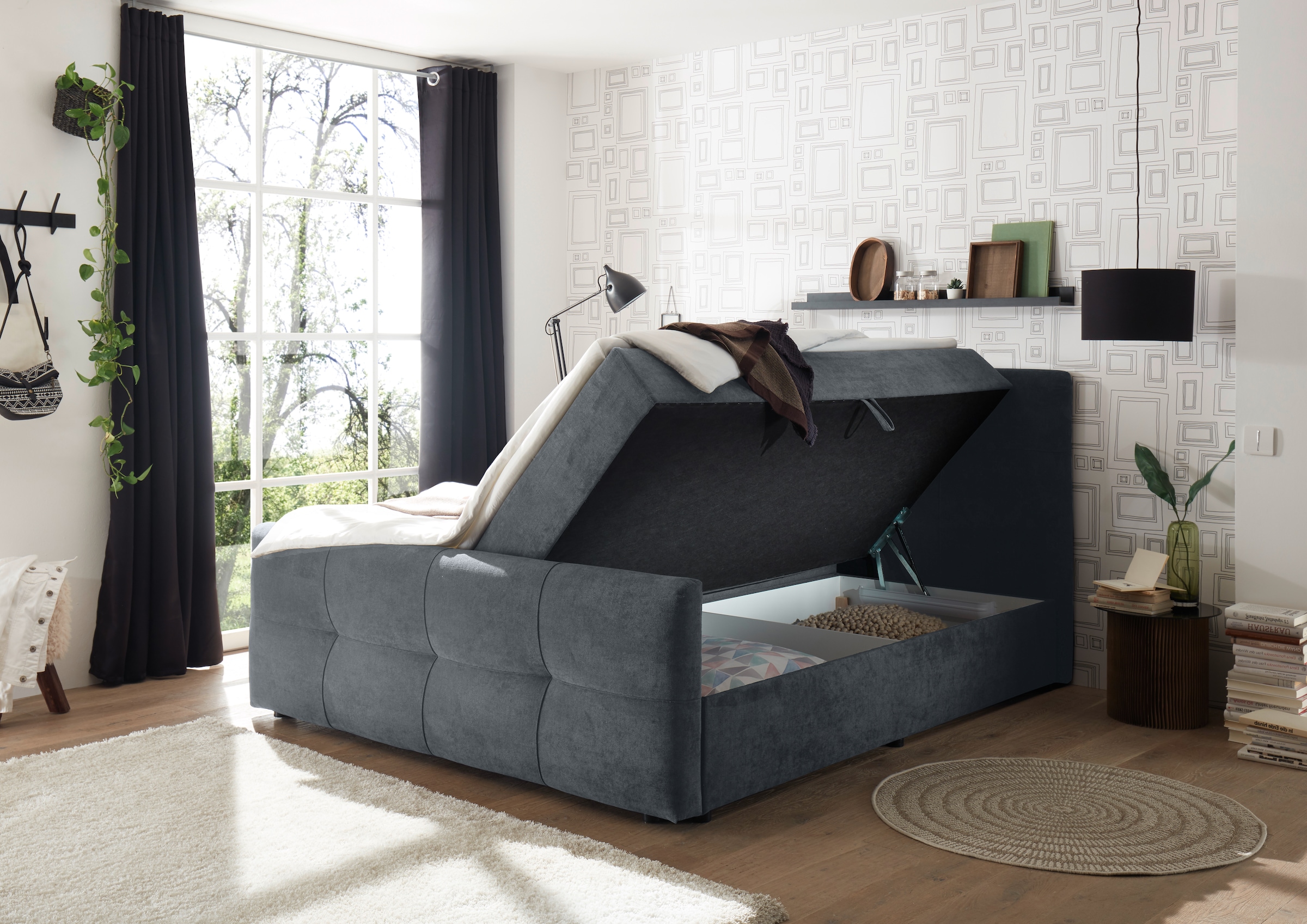 ED EXCITING DESIGN Boxbett »Winnipeg«, (5 St.), inkl. zwei Bettkästen und Topper