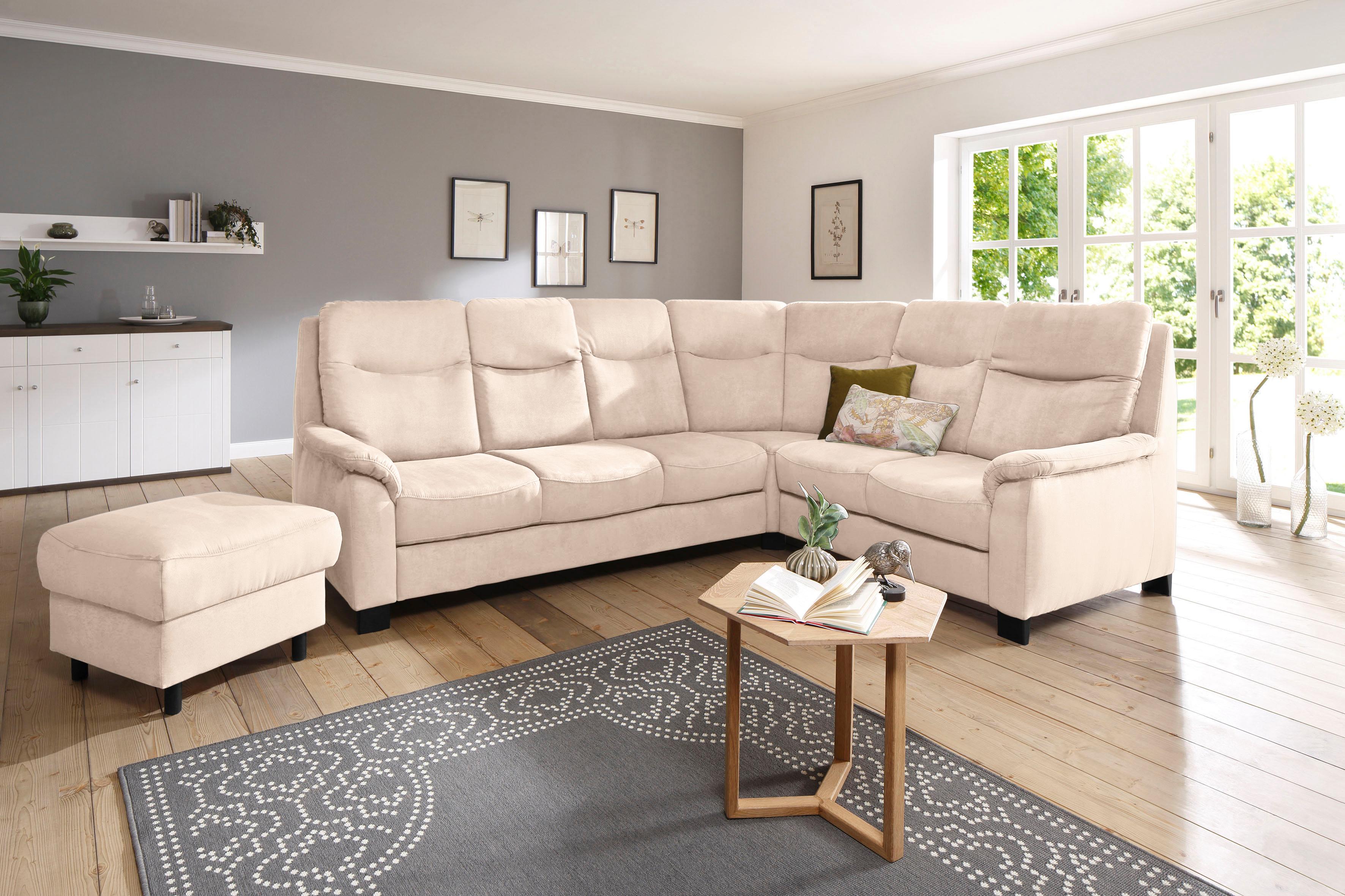 OTTO home Ecksofa "Boccaccio L-Form" mit Federkern, incl. Kopfteilverstellung, wahlweise Schlaffunktion