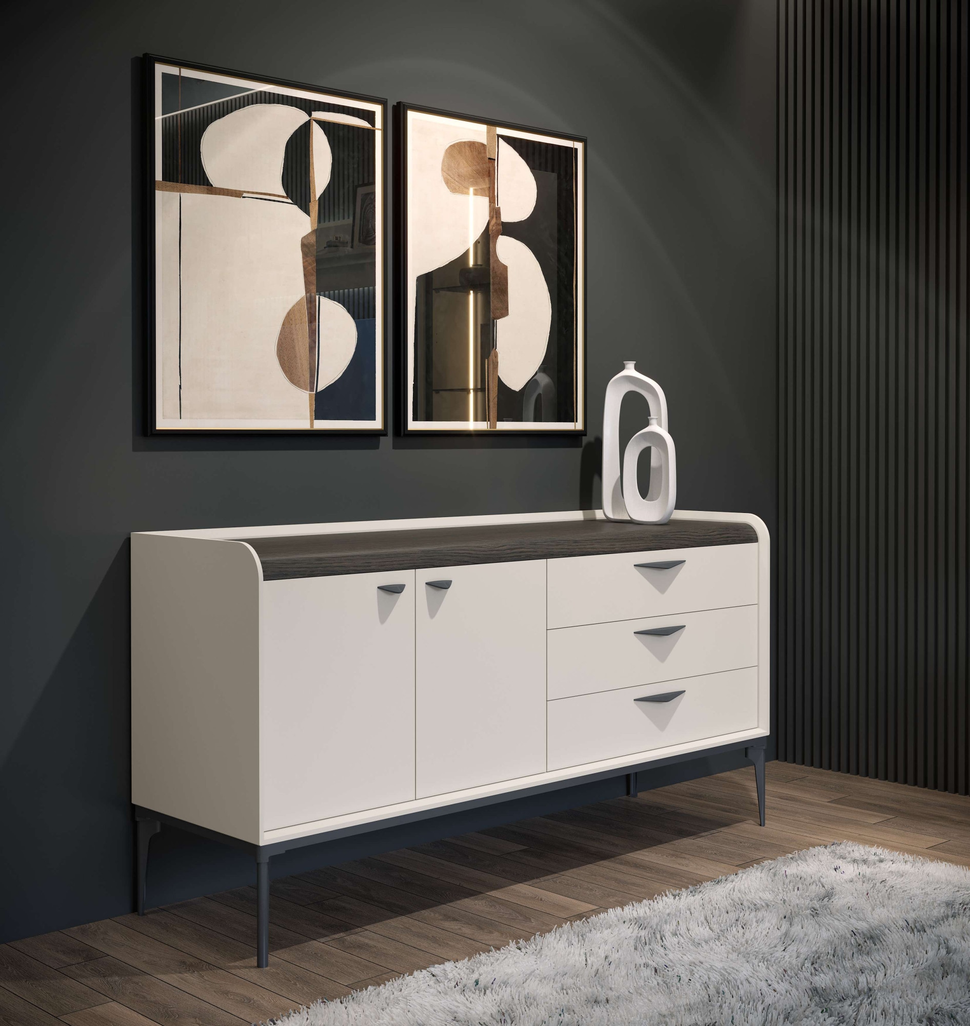 INOSIGN Kommode "Soffy Kombikommode, Sideboard, Schubladenkommode", UV lack günstig online kaufen