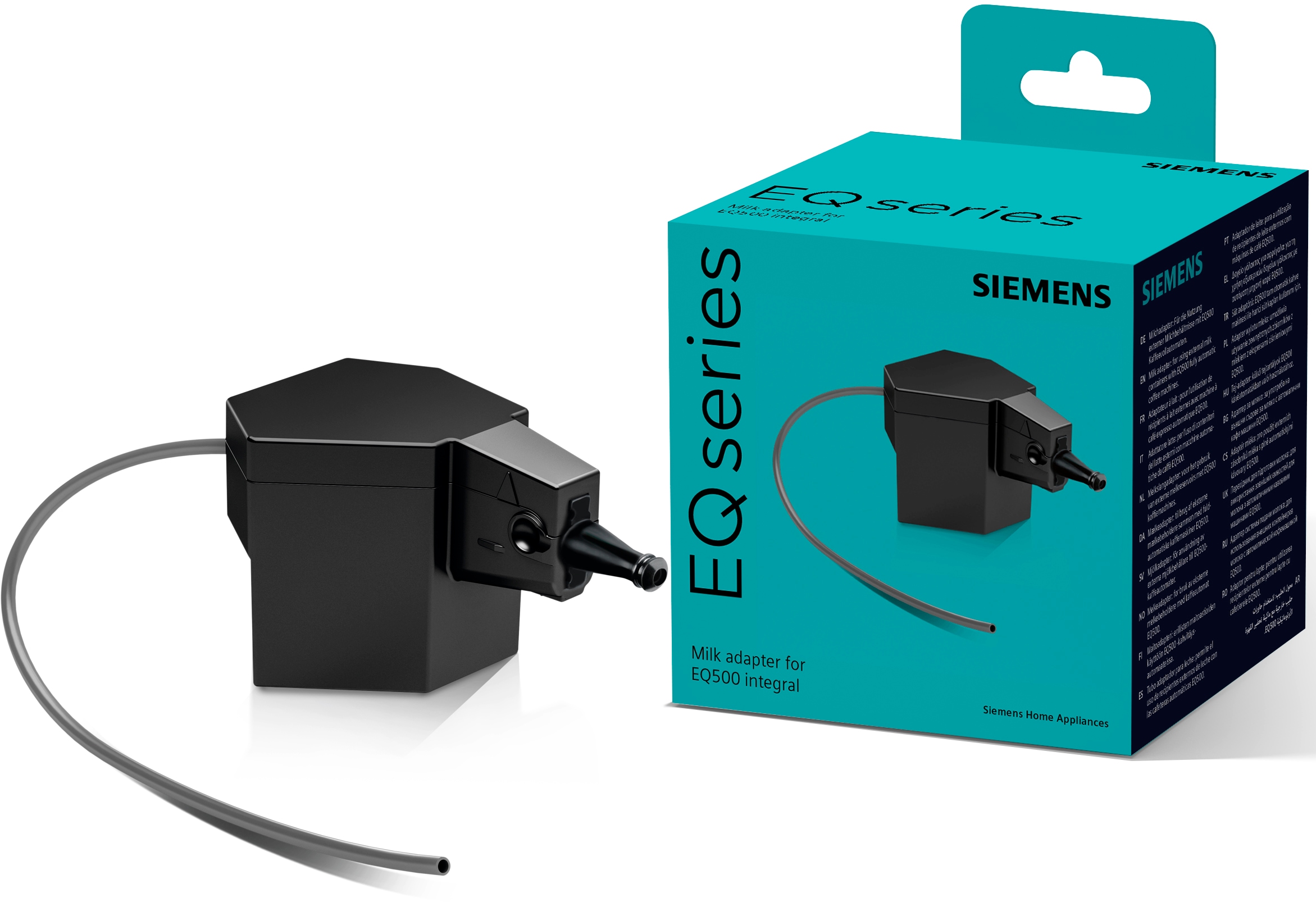 SIEMENS Milchschlauch-Adapter »TZ50001«, (1 tlg.), zur Nutzung externer Milchbehältnisse, spülmaschinengeeignet, schwarz