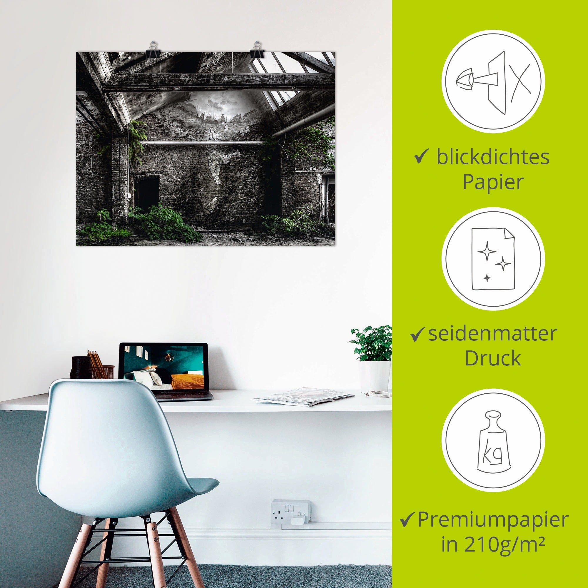 Artland »Lost Place - alte Fabrik« Architektonische Elemente 1 Stk. tlg. ohne Rahmen