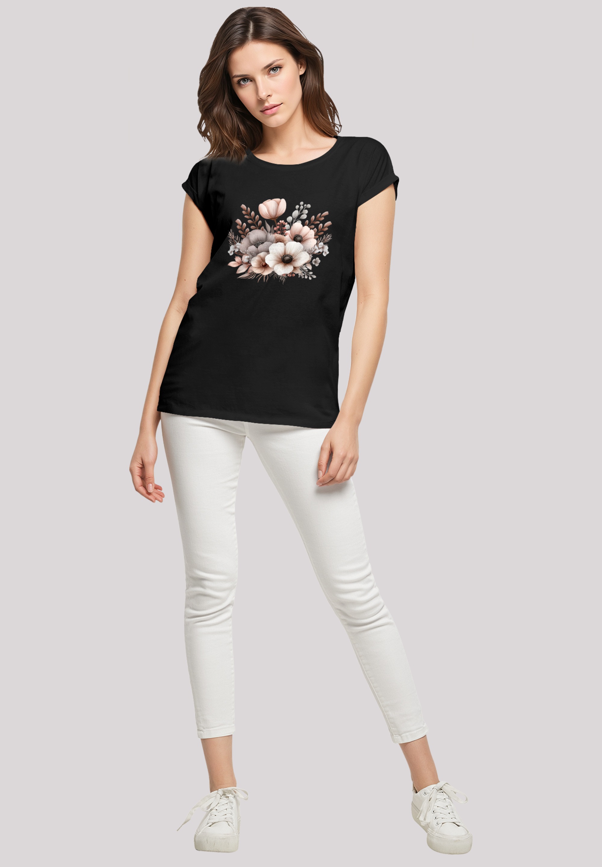 F4NT4STIC T-Shirt »Blumenstrauß Boho«, Premium Qualität