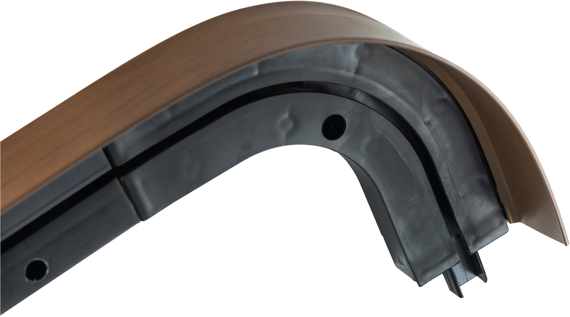 SN DECO GROUP Gardinenschiene »SH1«, 1 läufig-läufig, Fixmaß, mit Blende 5 cm