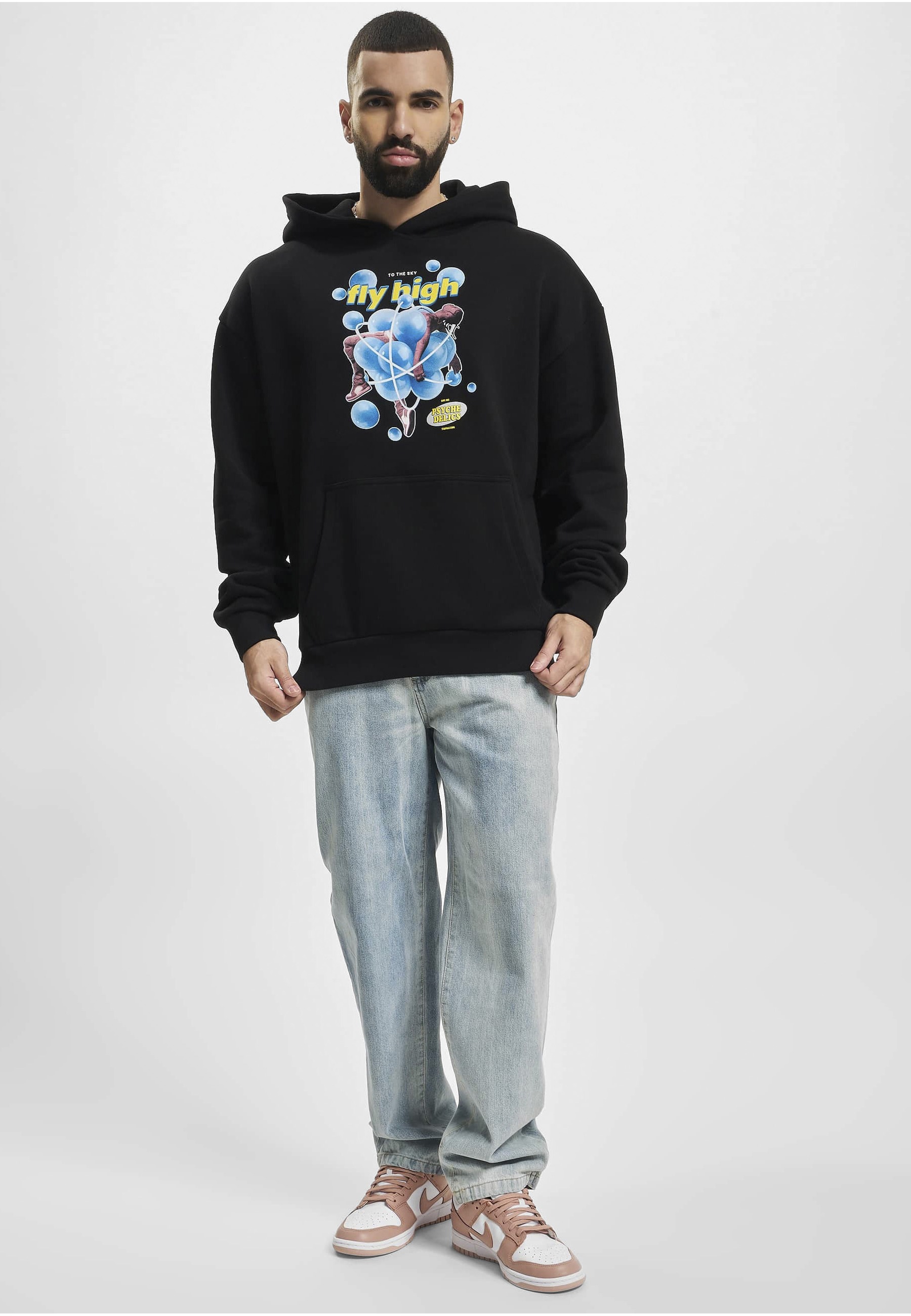 MisterTee Kapuzenpullover »MisterTee Herren Psychadellic Heavy Oversize Hoody« 1 Stk.