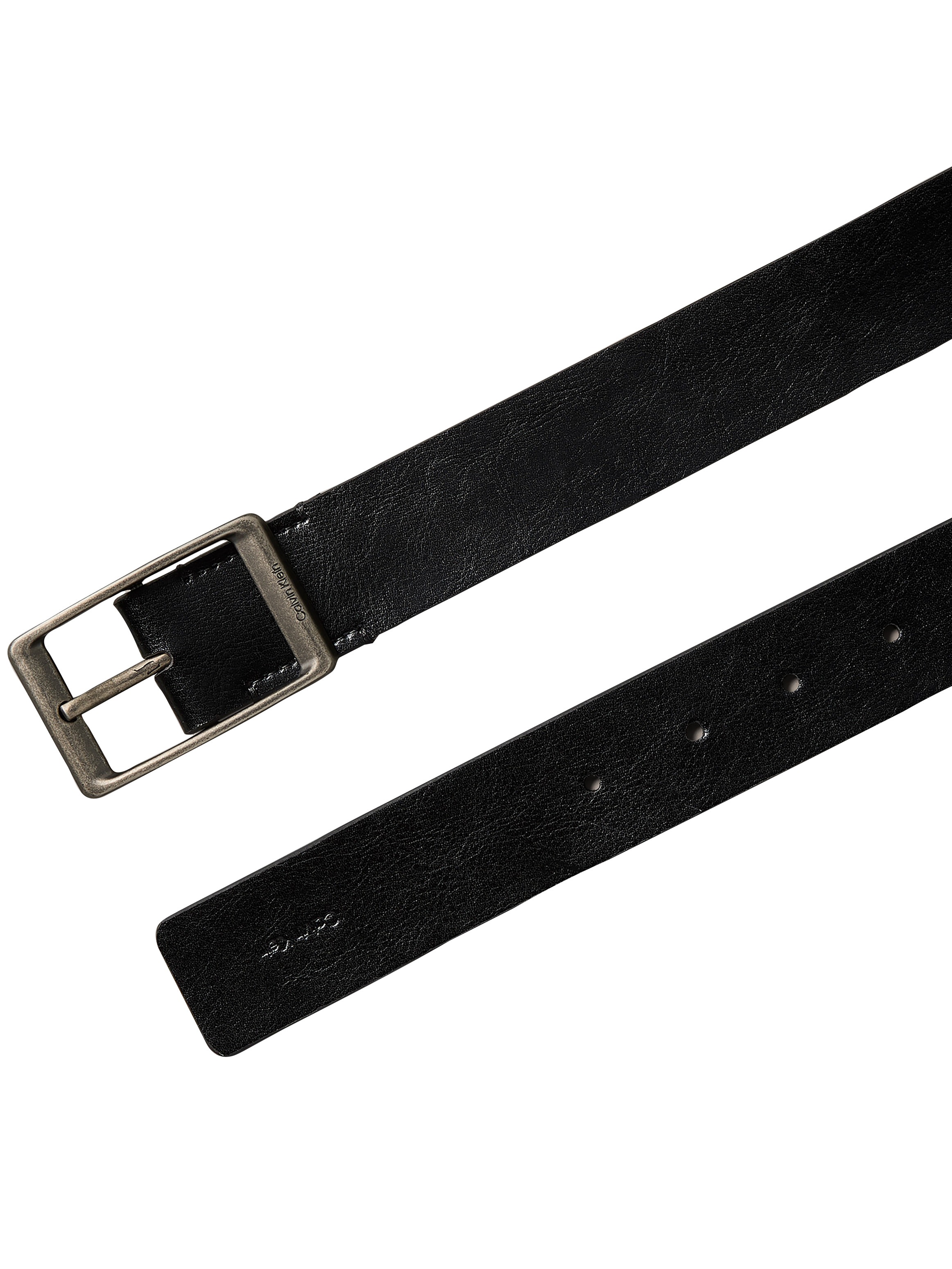 Calvin Klein Ledergürtel »CASUAL ROUND BUCKLE TUMBLED 35MM« Regular fit und größenverstellbar