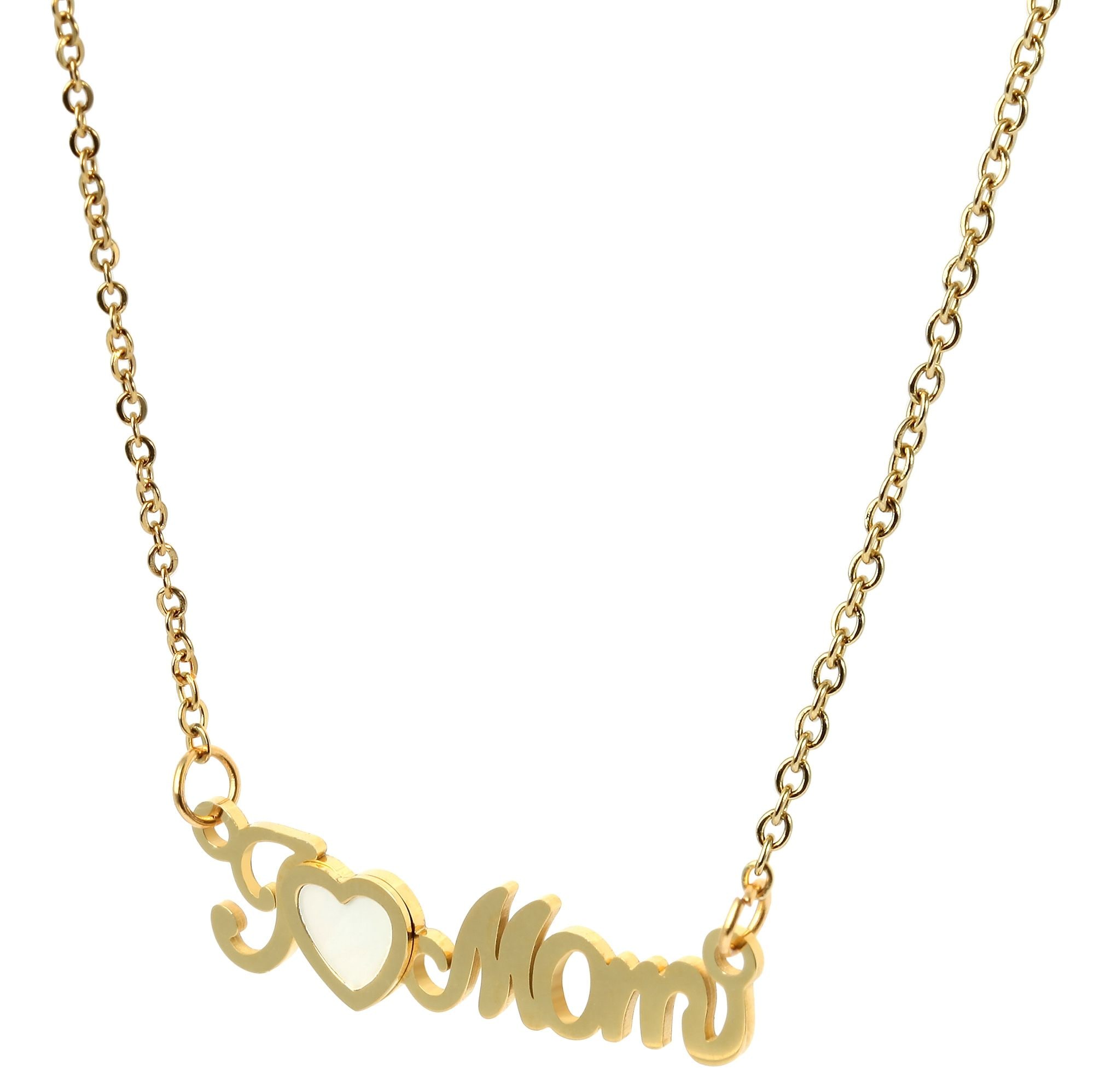 Adelia´s Kette ohne Anhänger »Damen Halskette aus Edelstahl mit Perlmutt 43 cm« Ideal als Geschenk für besondere Anlässe