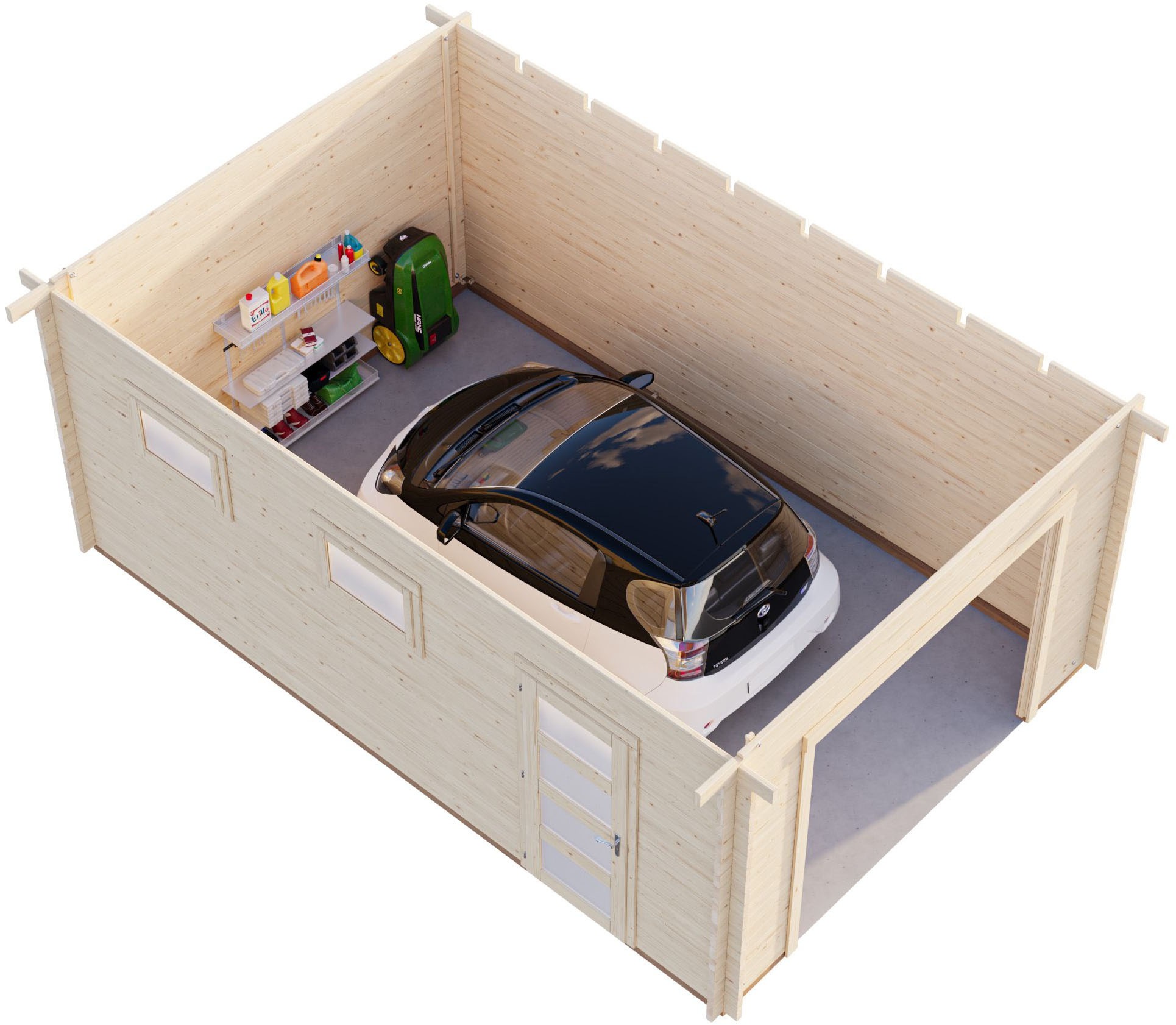 Palmako Garage »Rasmus, ohne Tor« BxTxH: 420x598x253 cm
