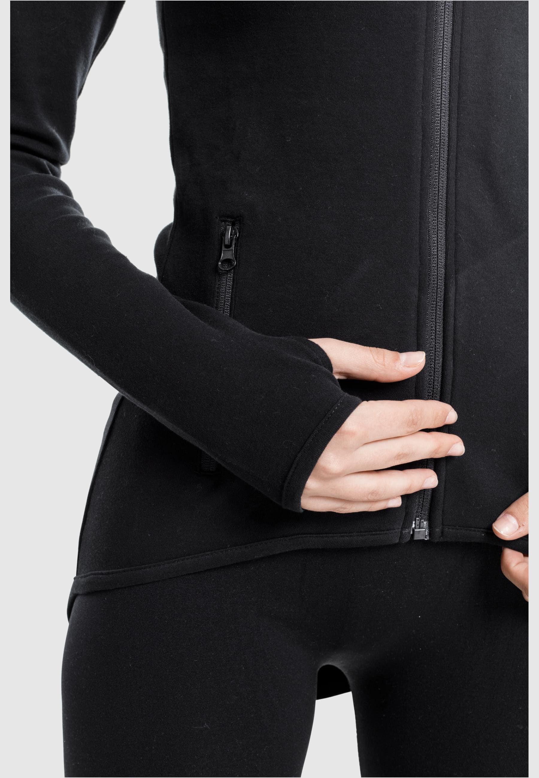 URBAN CLASSICS Sweatjacke »Urban Classics Damen Ladies Athletic Interlock Zip Hoody«