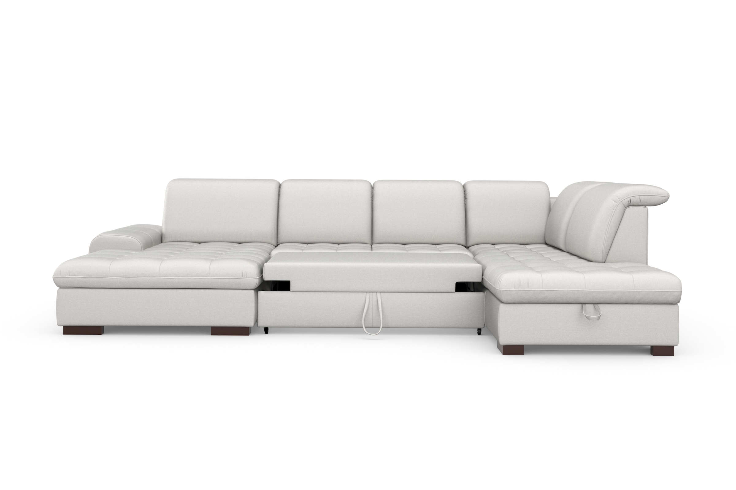 sit&more Wohnlandschaft »Luxor U-Form«, wahlweise mit Bettfunktion, Bettkasten und Kopfteilverstellung