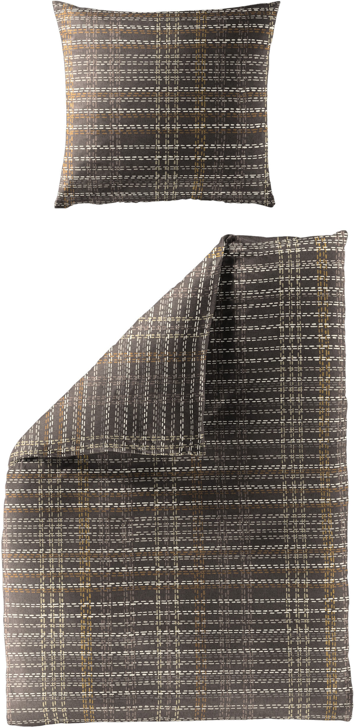 BIERBAUM Bettwäsche "4143" 2 Stk. tlg. Biber, 100 % Baumwolle, pflegeleicht günstig online kaufen
