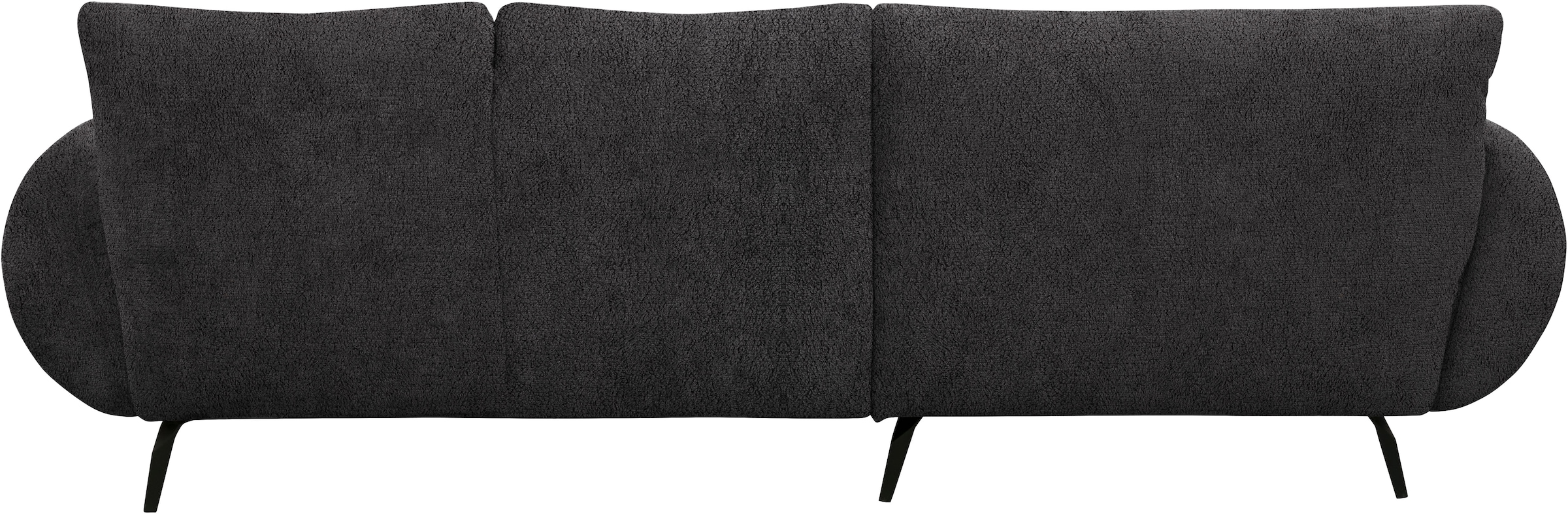 OTTO home Ecksofa »Viiborg 261 x 140 cm, mit Steppungen, elegant, modern« L-Form, pflegeleichter Bezug, hohe Füße - passend für Saugroboter!