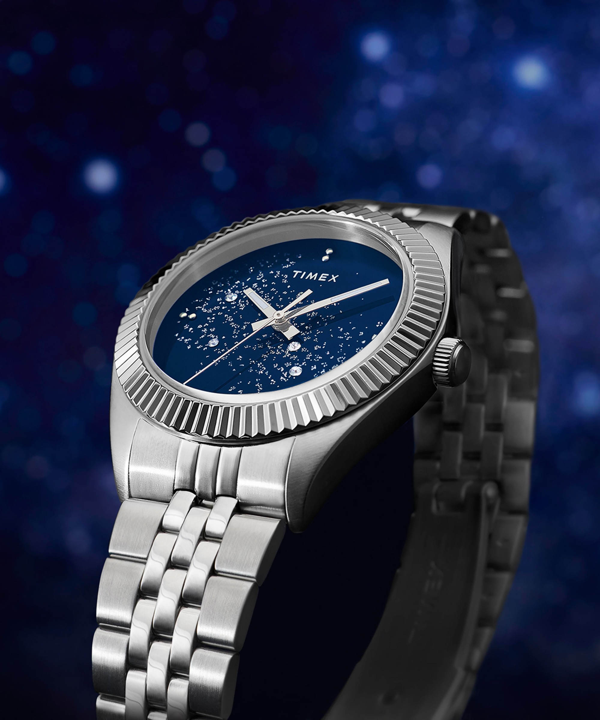 Timex Quarzuhr »LEGACY« Armbanduhr, Damenuhr, Edelstahlarmband, Leuchtzeiger