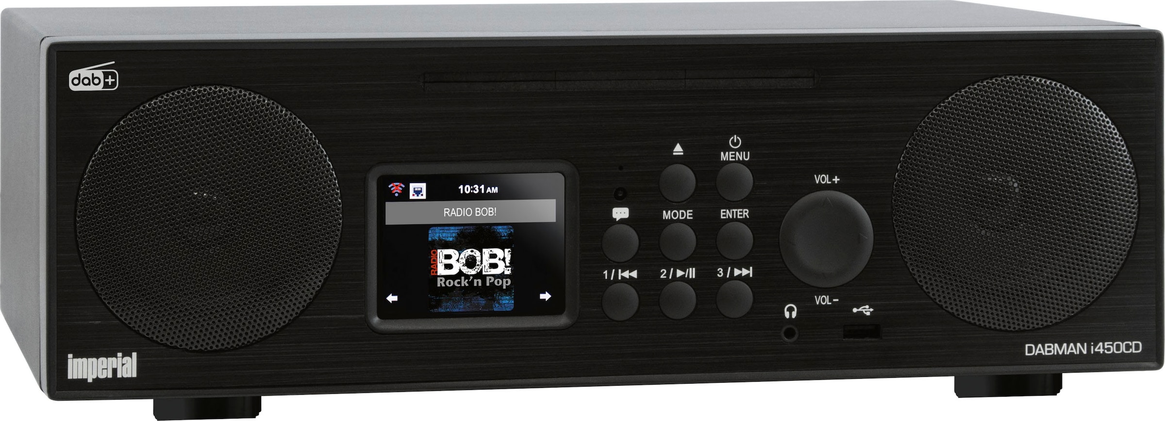 IMPERIAL by TELESTAR Digitalradio (DAB+) »DABMAN i450 CD«, (Bluetooth-LAN  (Ethernet)-WLAN UKW mit RDS-Digitalradio (DAB+)-Internetradio-FM-Tuner 30 W)  | BAUR