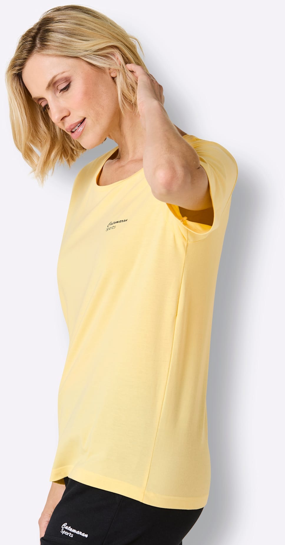 Catamaran Functional Shirt 3-Pack Heather-Lemon Striped Size 40/42 3