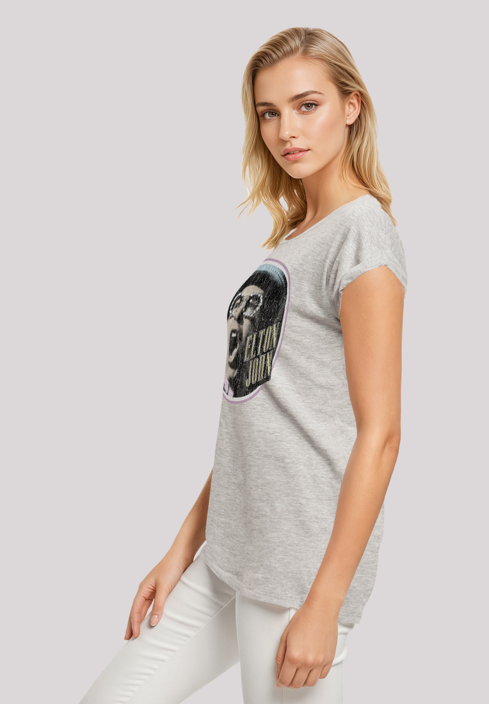 F4NT4STIC T-Shirt »Elton John Vintage Circle«, Premium Qualität