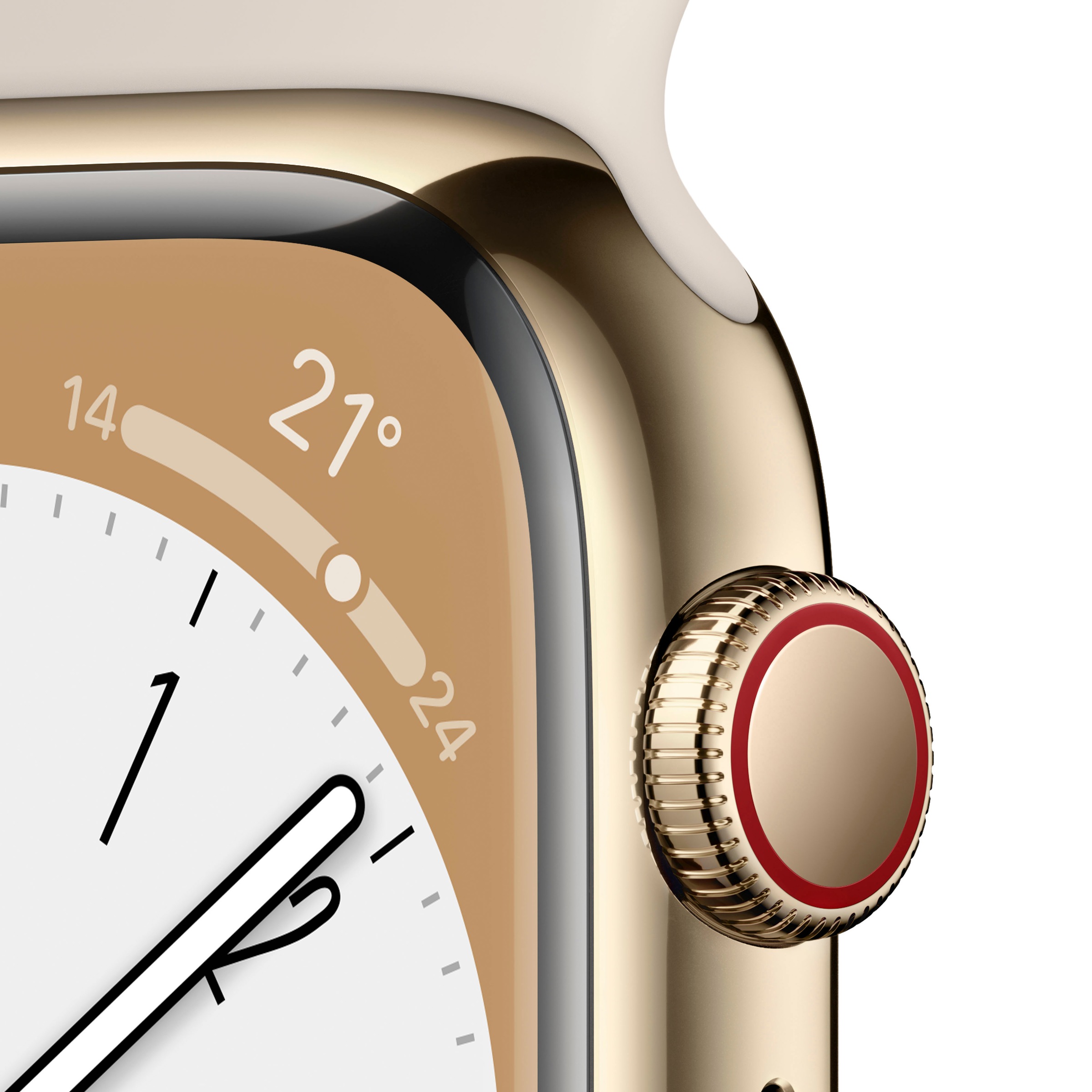 Apple Watch »Watch Series 8 GPS + Cellular 41mm Edelstahl«, (Die Zukunft der Gesundheit. Am Handgelenk.)