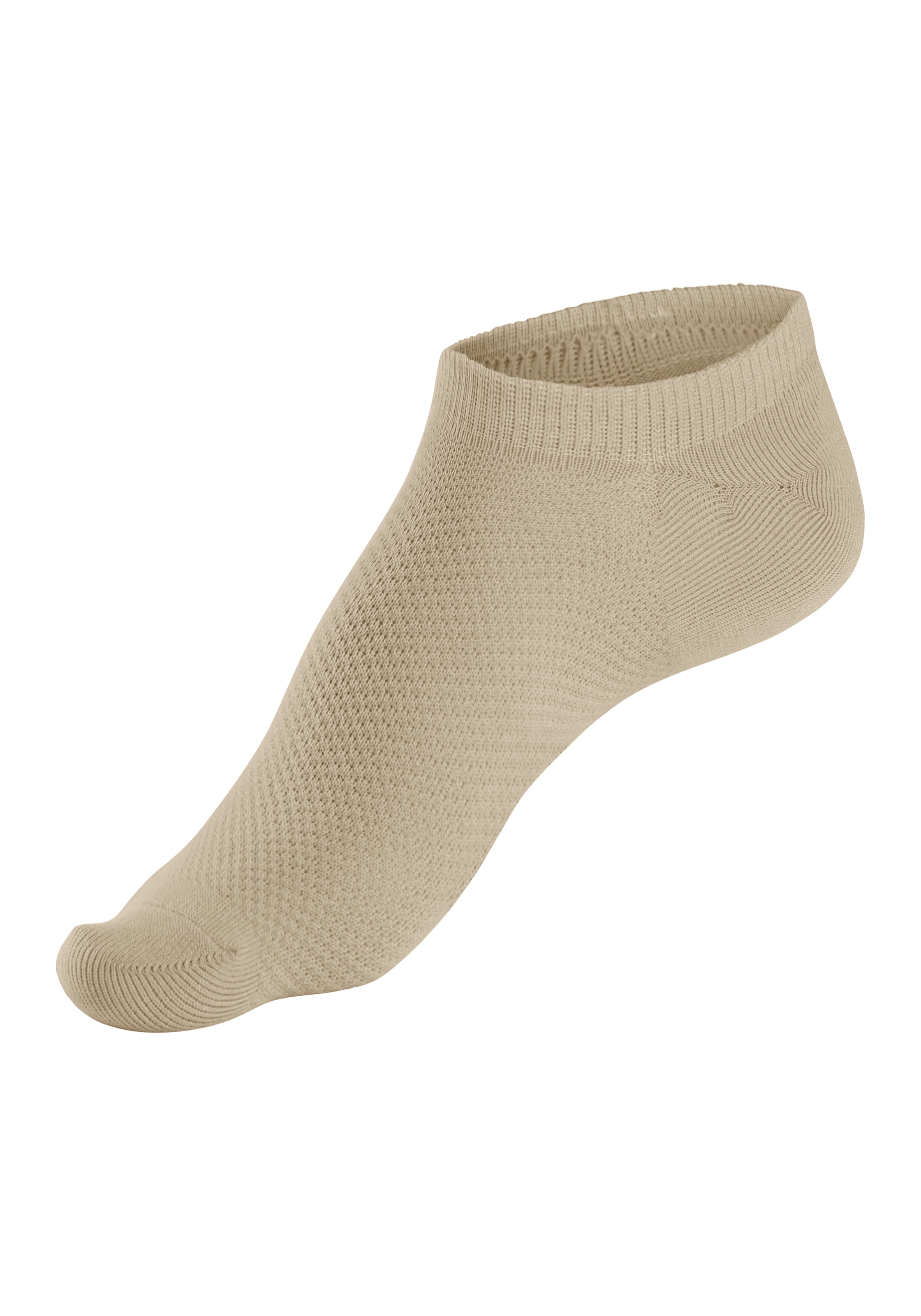 LASCANA ACTIVE Sneakersocken, (Packung, 7 Paar), mit Pikeestruktur
