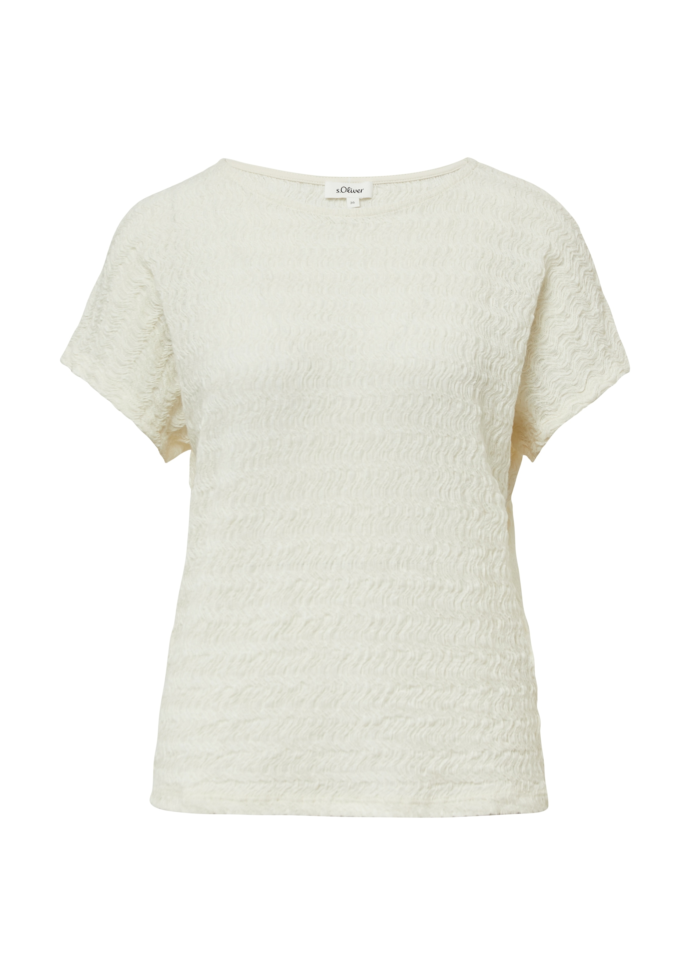 s.Oliver T-Shirt, in Struktur-Optik