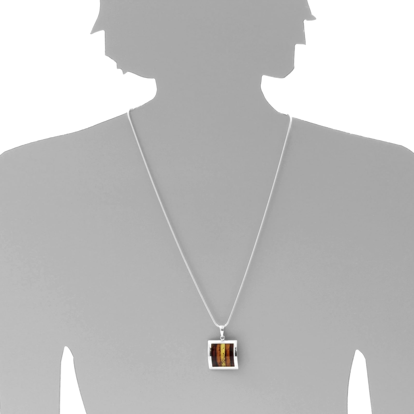 OSTSEE-SCHMUCK Kette mit Anhänger »Ostsee-Schmuck Kette mit Anhänger Aike Kette mit Anhänger Aike«, (2 tlg.)