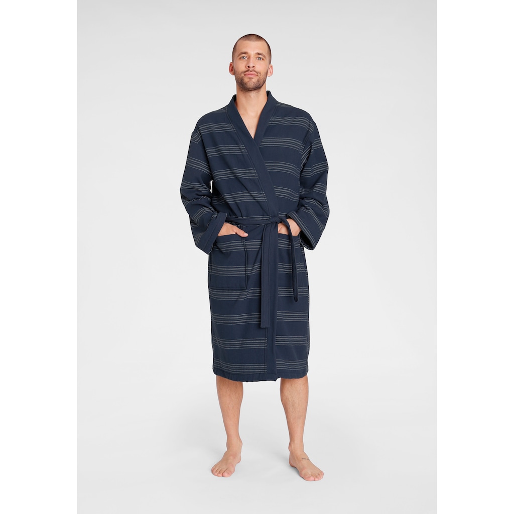 TOM TAILOR HOME Unisex-Bademantel »Wellness Kimono«, (1 St.)