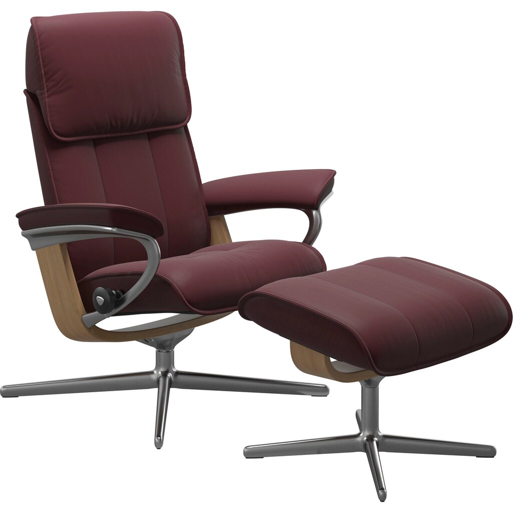 Stressless® Relaxsessel »Admiral«, mit Cross Base, Größe M & L, Holzakzent Eiche