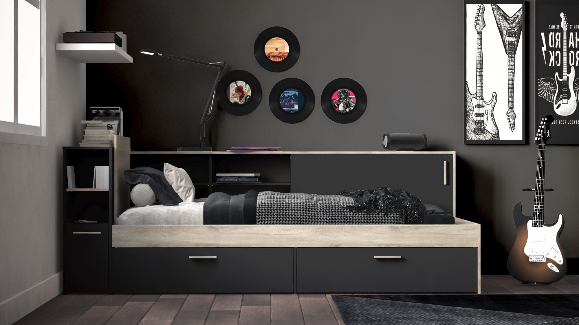 Demeyere GROUP Stauraumbett "Life" ideal für kleine Räume, platzsparend, viel Stauraum