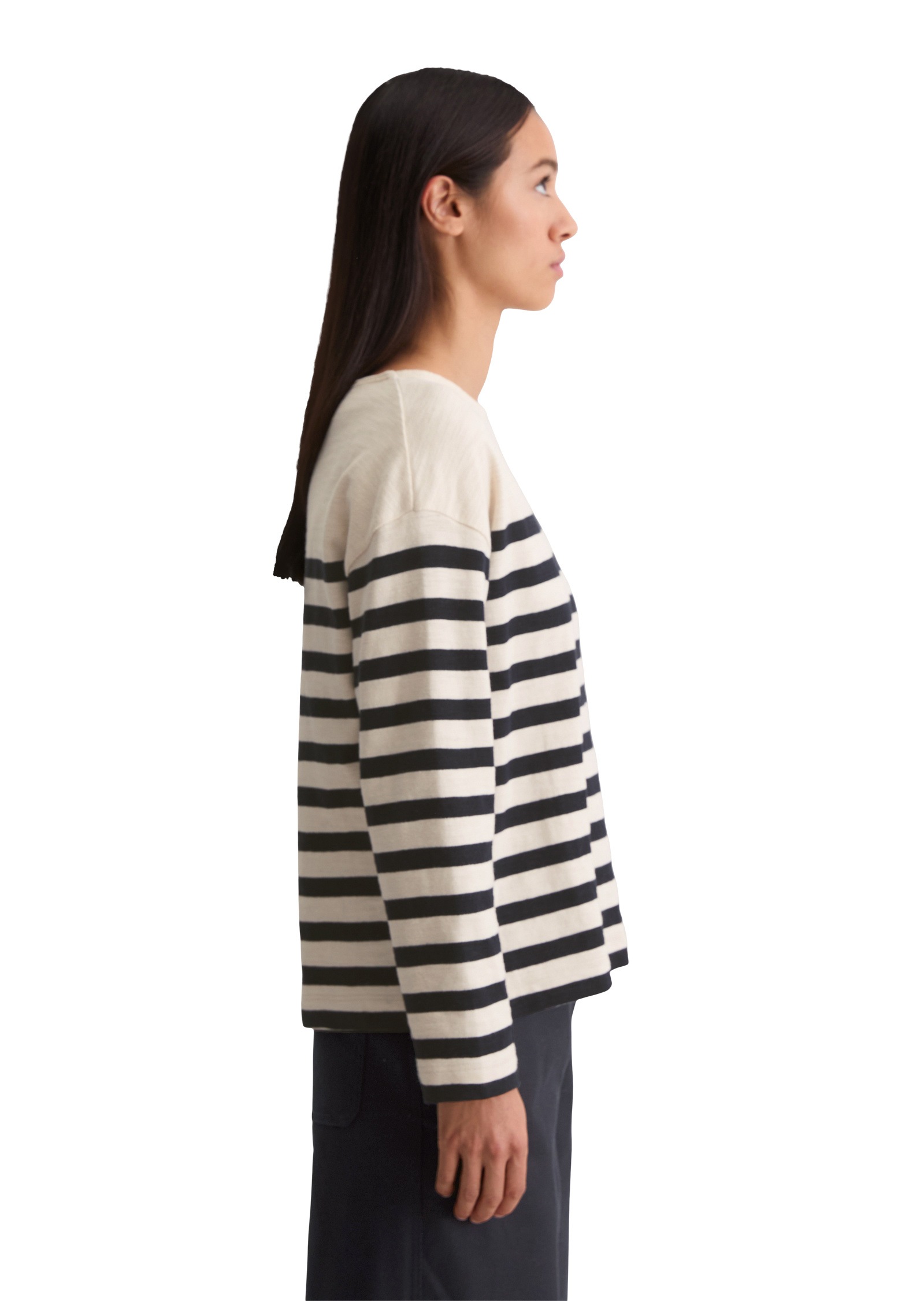 Marc O'Polo Langarmshirt »aus garngefärbtem Heavy-Slub-Jersey«