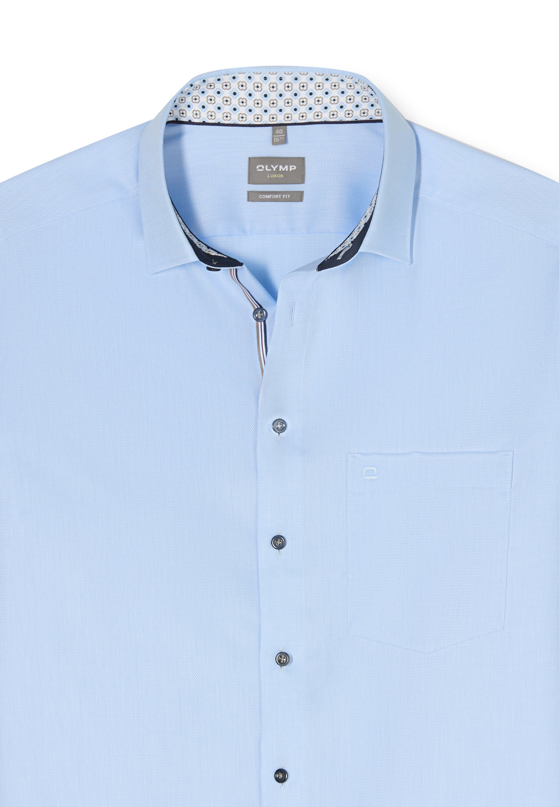 OLYMP Luxor Men's Business Shirt Blue 45 2