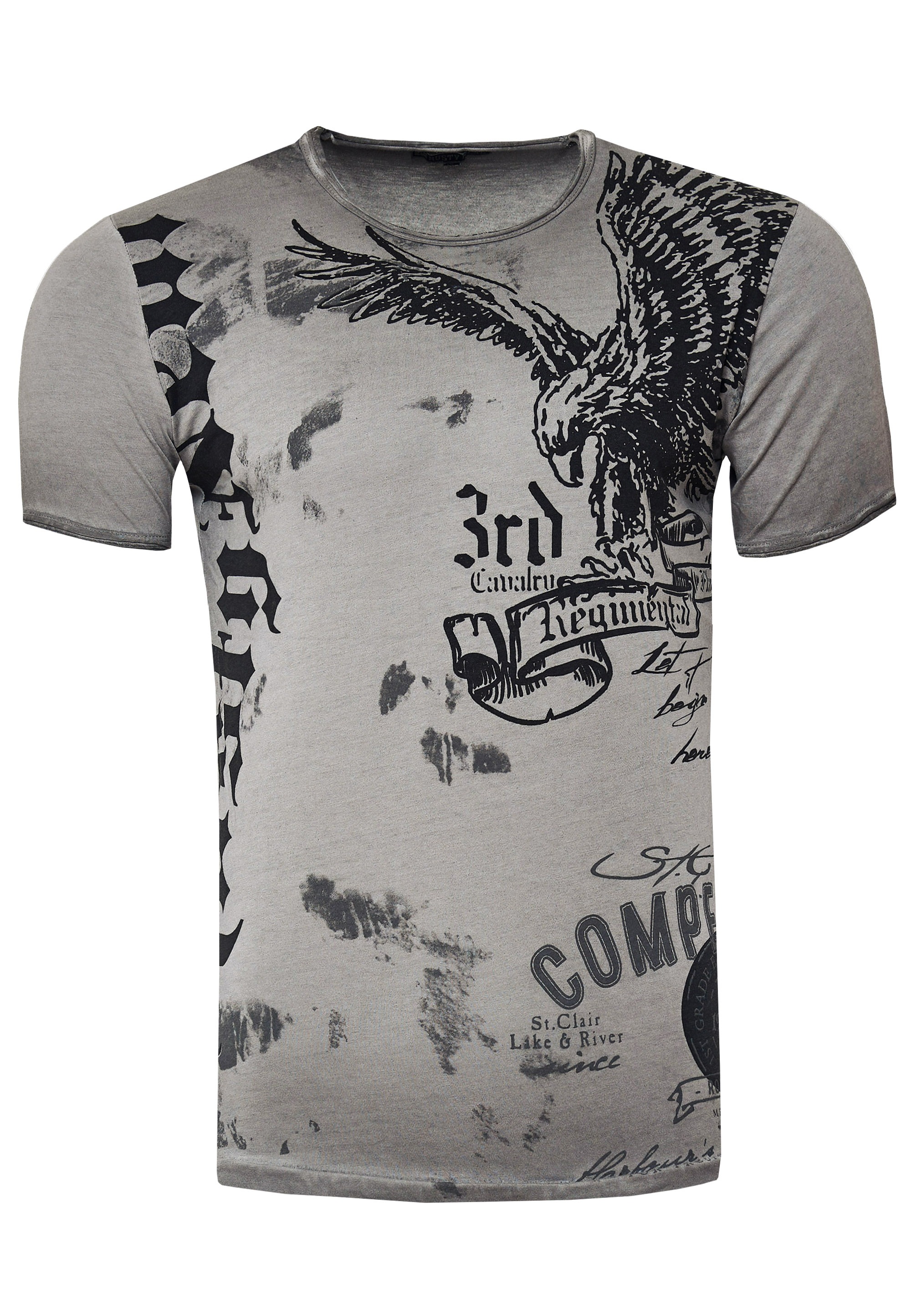 Rusty Neal T-Shirt, mit Adler-Print