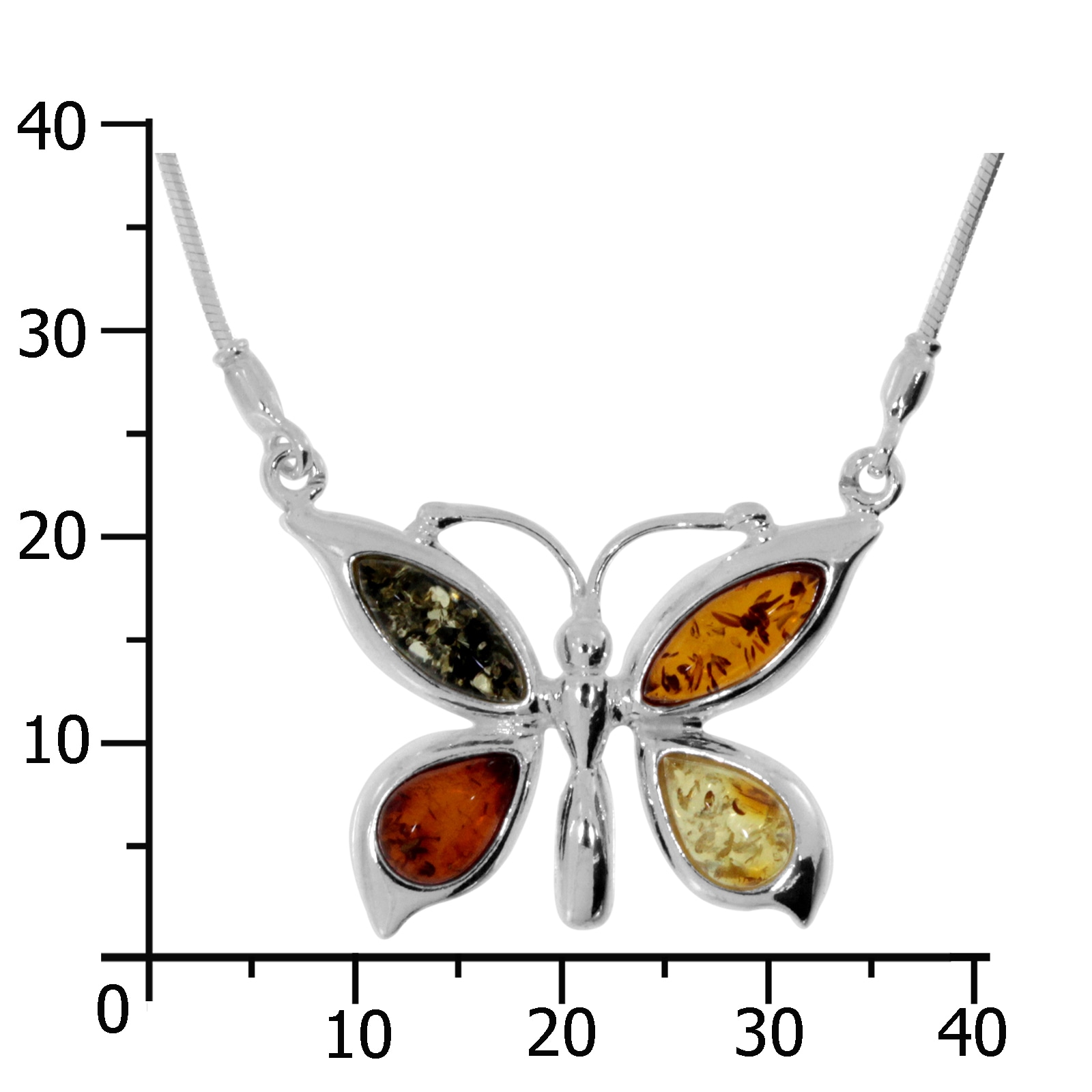 OSTSEE-SCHMUCK Collier »Ostsee-Schmuck Collier Schmetterling Collier Schmetterling«, (1 tlg.)