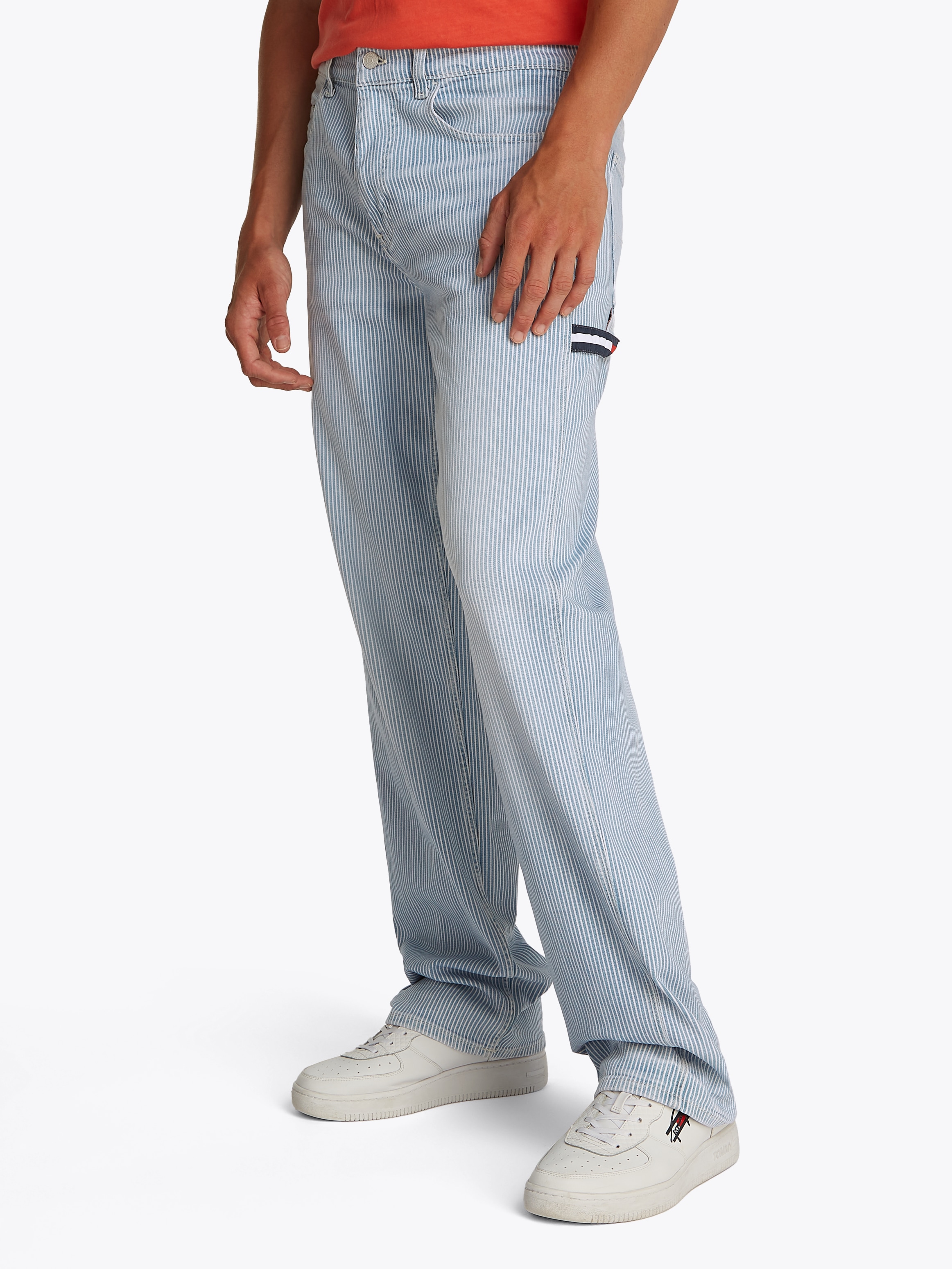 Tommy Jeans Loose-fit-Jeans "Jamie Loose Straight", fein gestreift günstig online kaufen