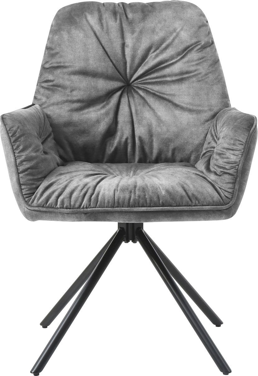 Schalenstuhl, (Set), 1 St., Samtvelours, Esszimmerstuhl 360°Drehfunktion, Drehstuhl,...
