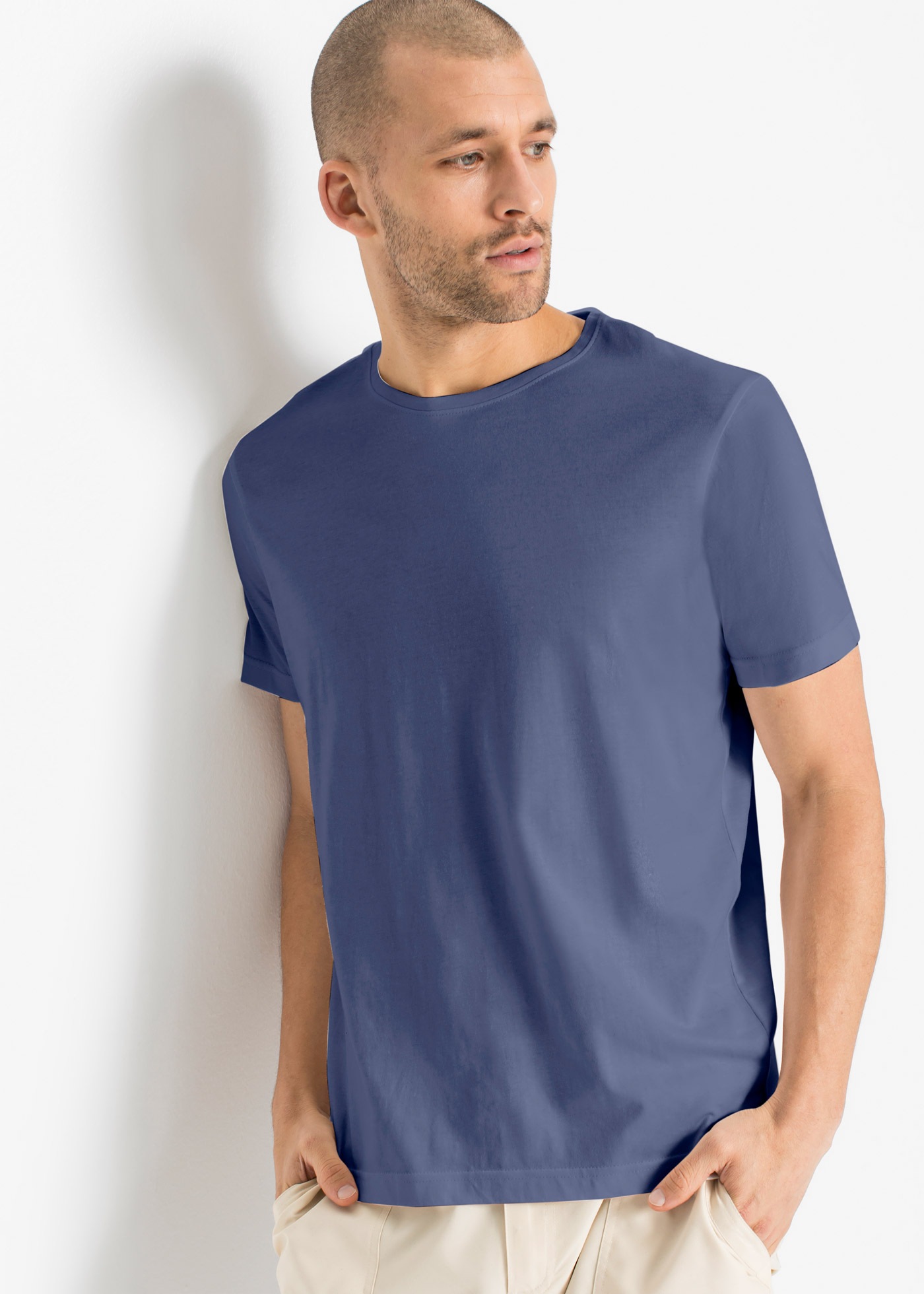bonprix T-Shirt "T-Shirt (5er Pack)" Packung, 5 Stk. Regular Fit, Kurzarm, günstig online kaufen