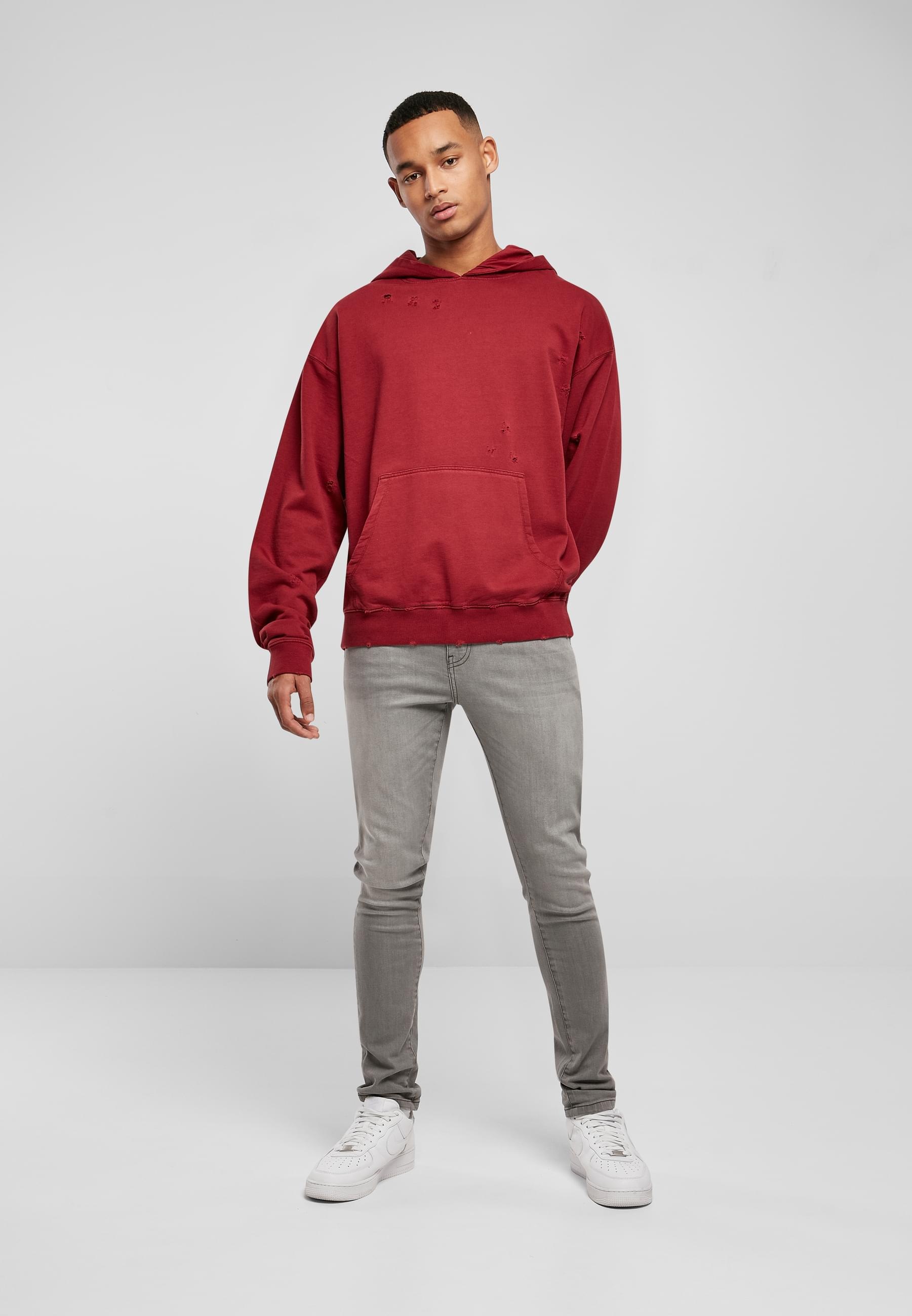 URBAN CLASSICS Kapuzensweatshirt »Urban Classics Herren Distressed Hoody«, (1 tlg.)