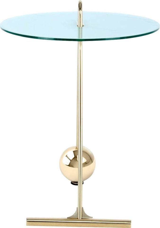 Kayoom Beistelltisch »Pendulum 525, mit runder Tischplatte«, (1 St.), Marmoroptik, Gestell im Pendel-Design, praktisch tragbar