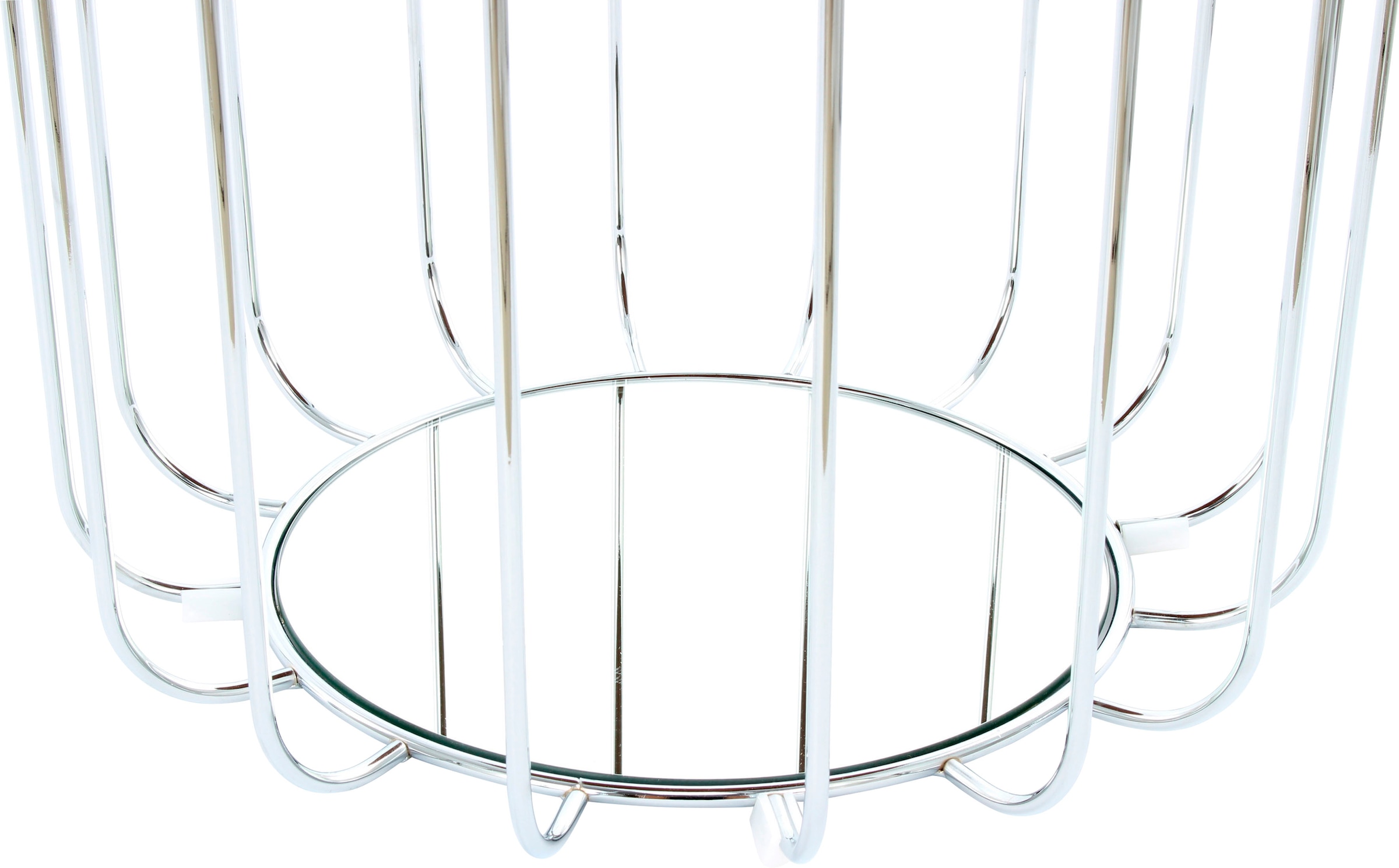 Kayoom Beistelltisch »Pouf Comfortable 110, abnehmbares und wendbares Oberteil«, (1 St.), praktisch umzuwandeln in Tisch oder Hocker, mit Spiegelglas